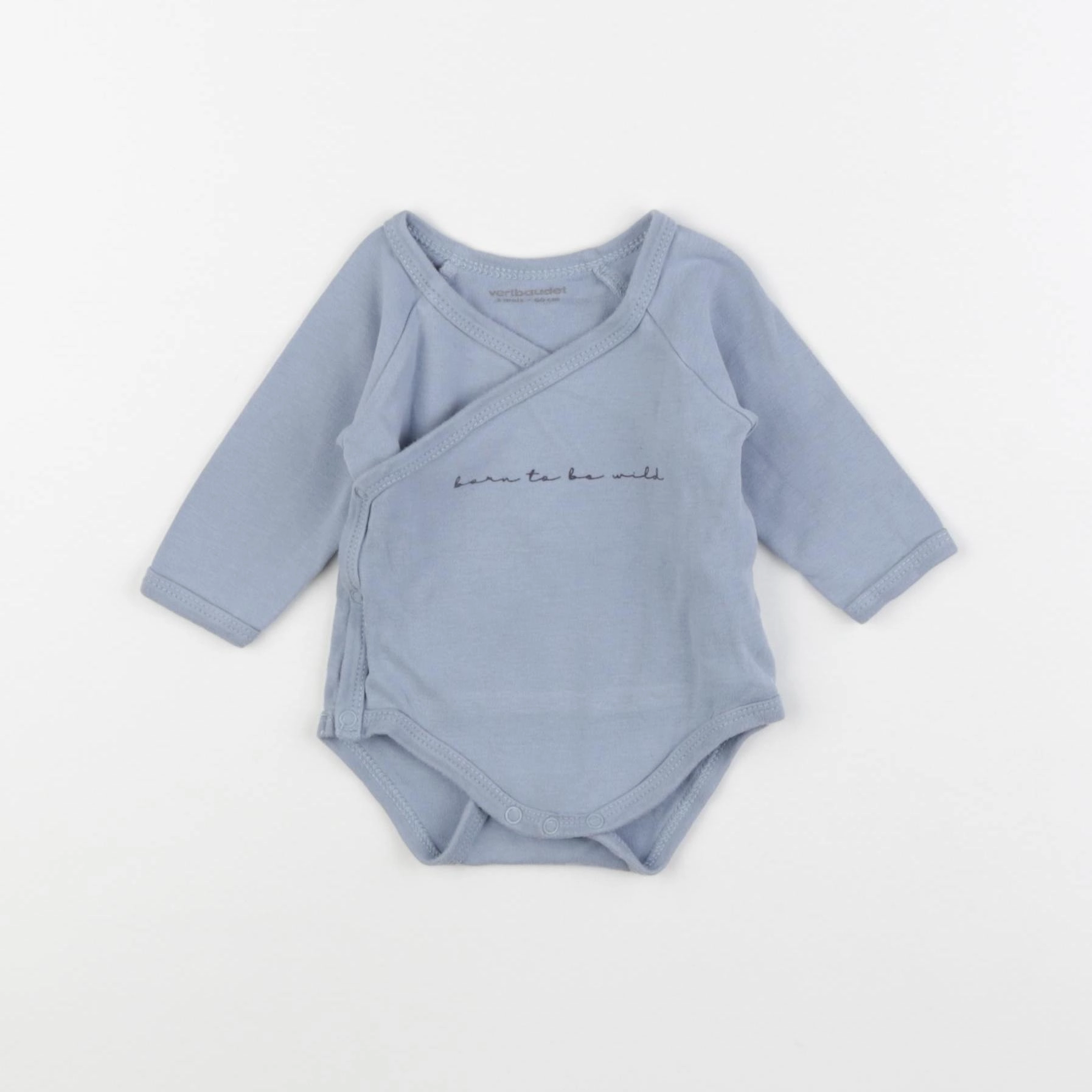 Vertbaudet - body bleu - 3 mois
