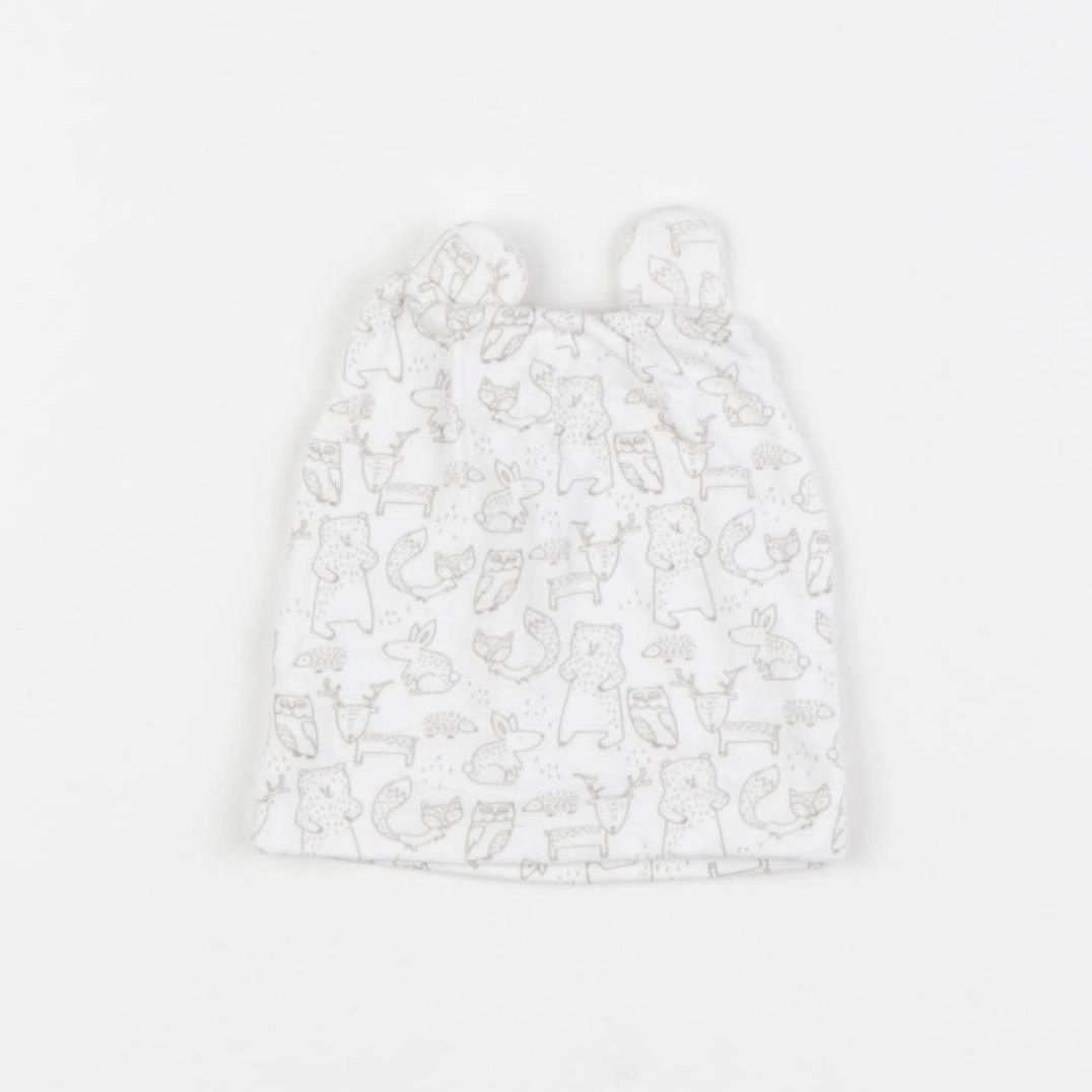 Vertbaudet - bonnet de naissance blanc - 3/6 mois