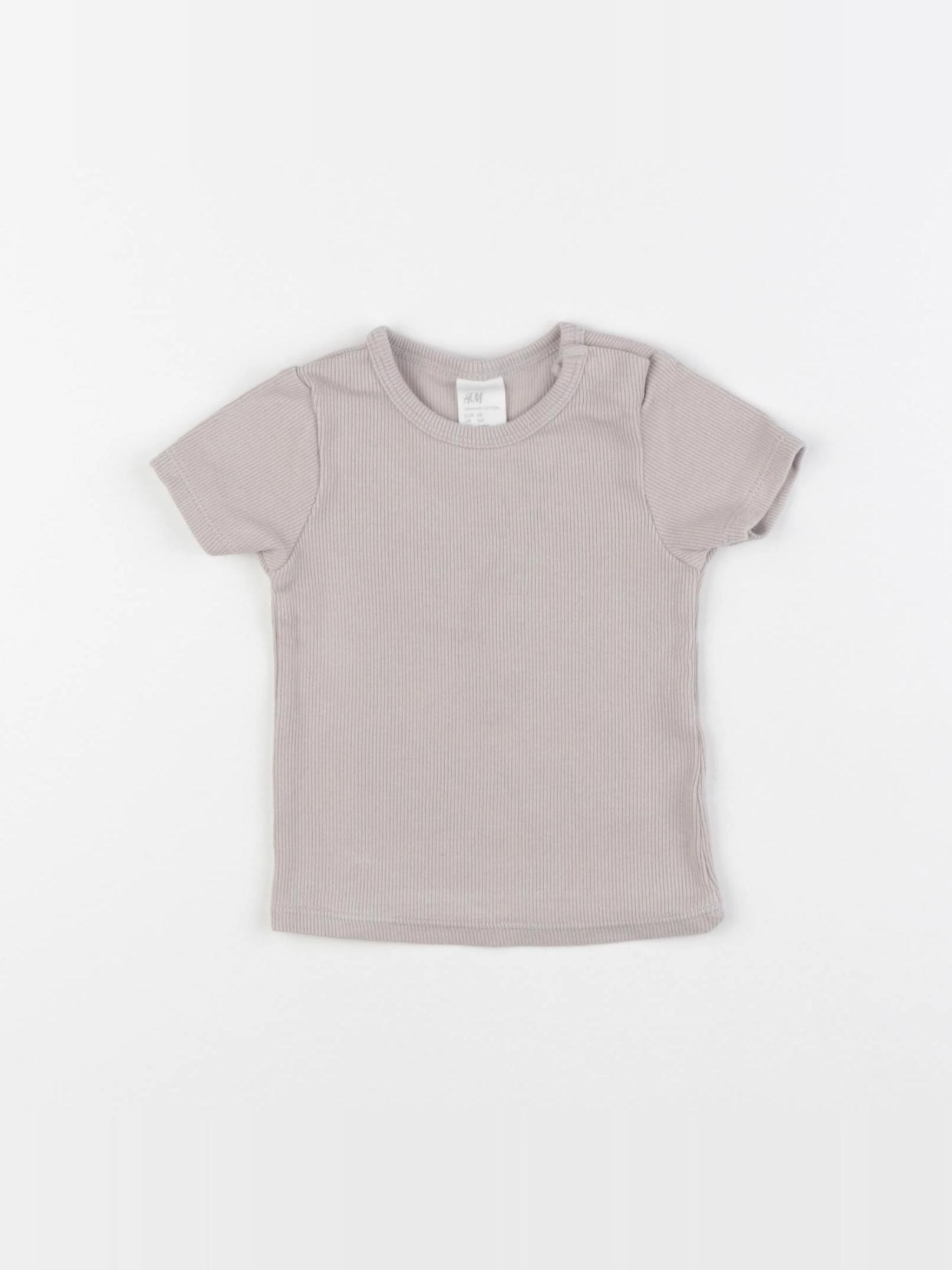 H&M - tee-shirt beige - 3/6 mois