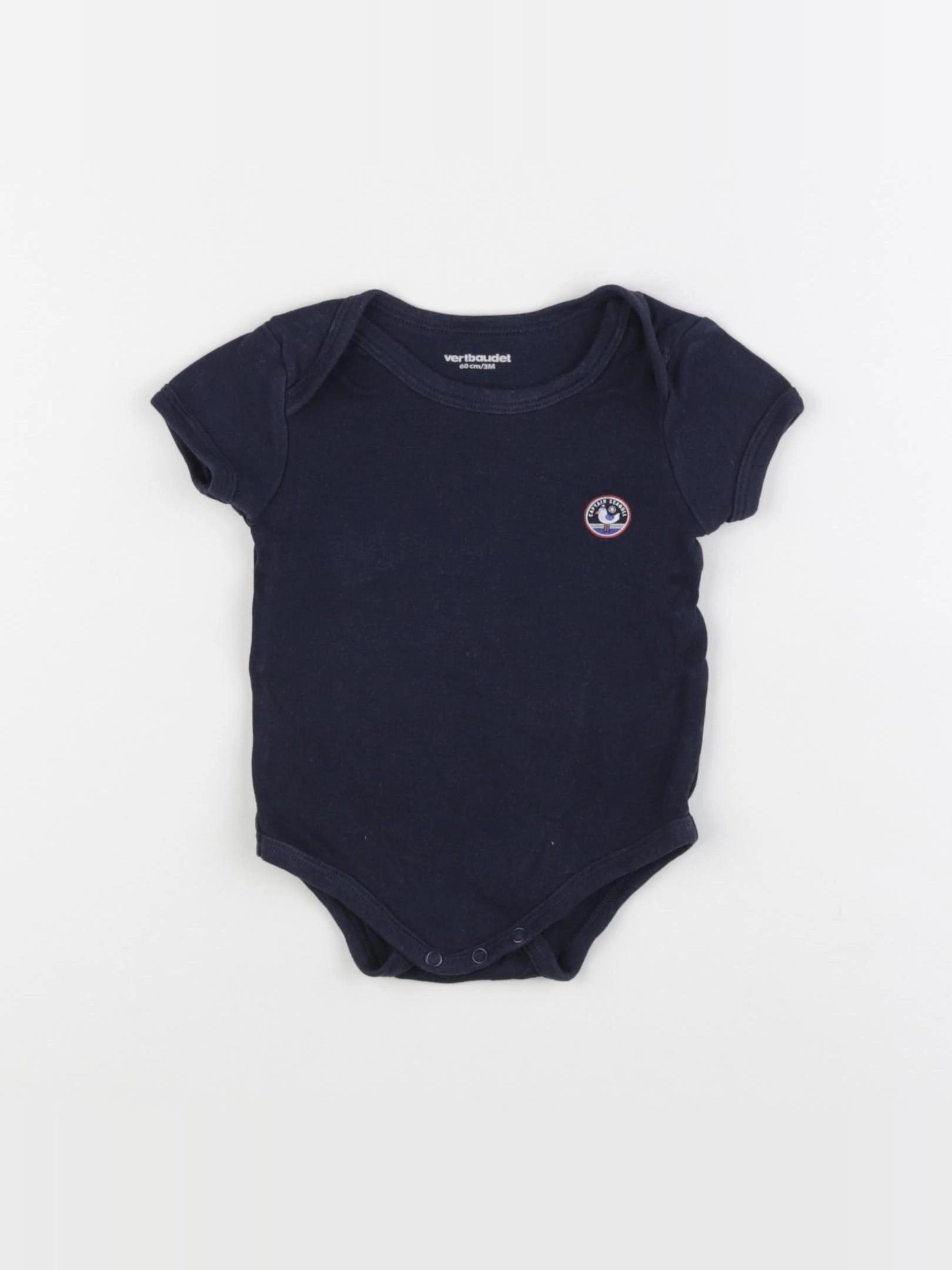 Vertbaudet - body bleu - 3 mois