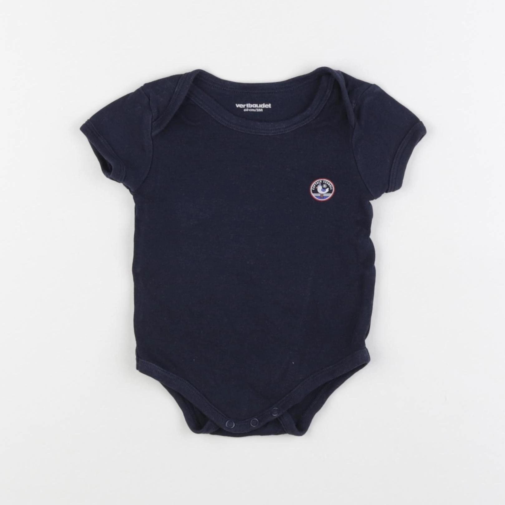 Vertbaudet - body bleu - 3 mois