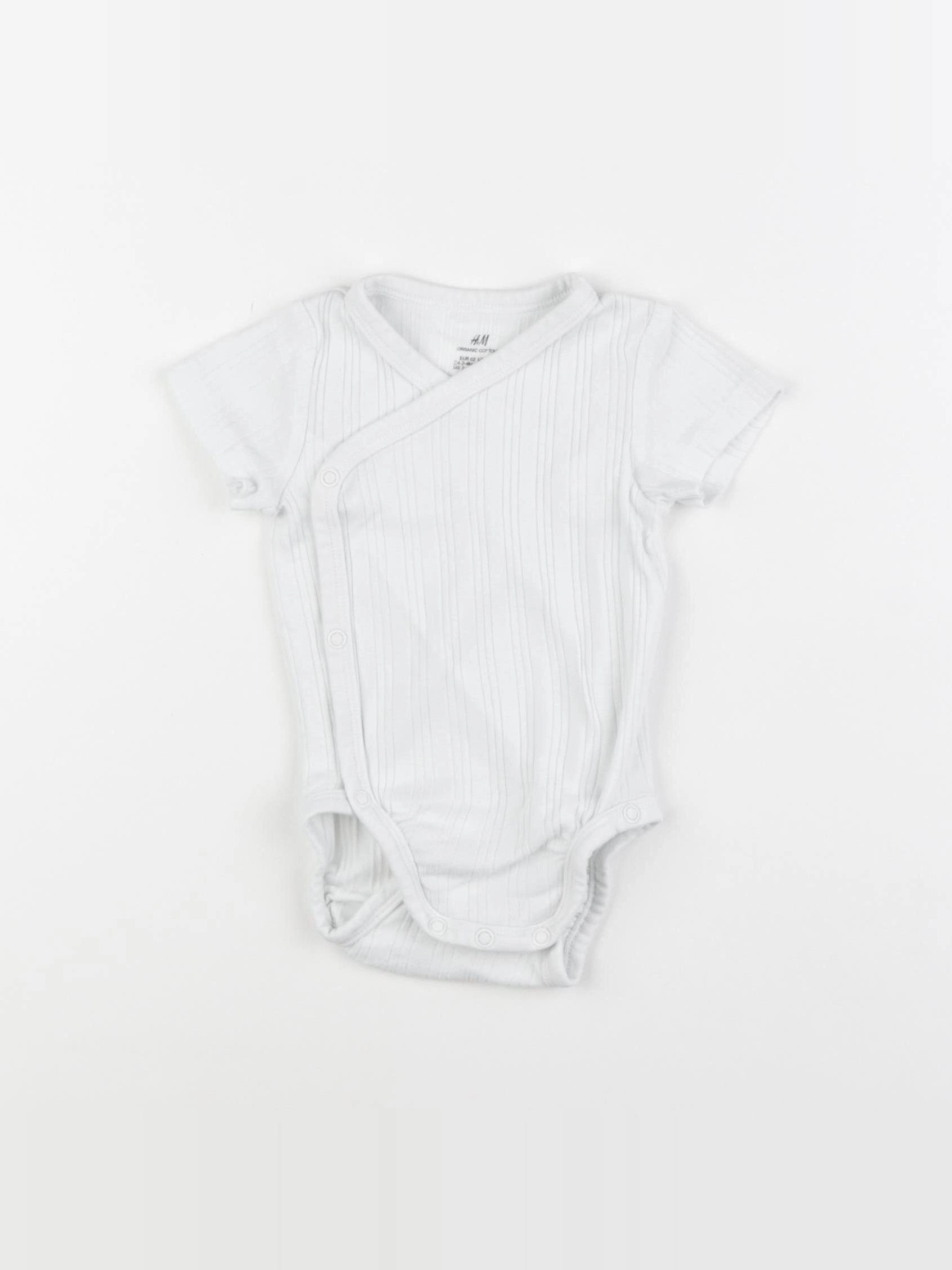 H&M - body blanc - 2/4 mois