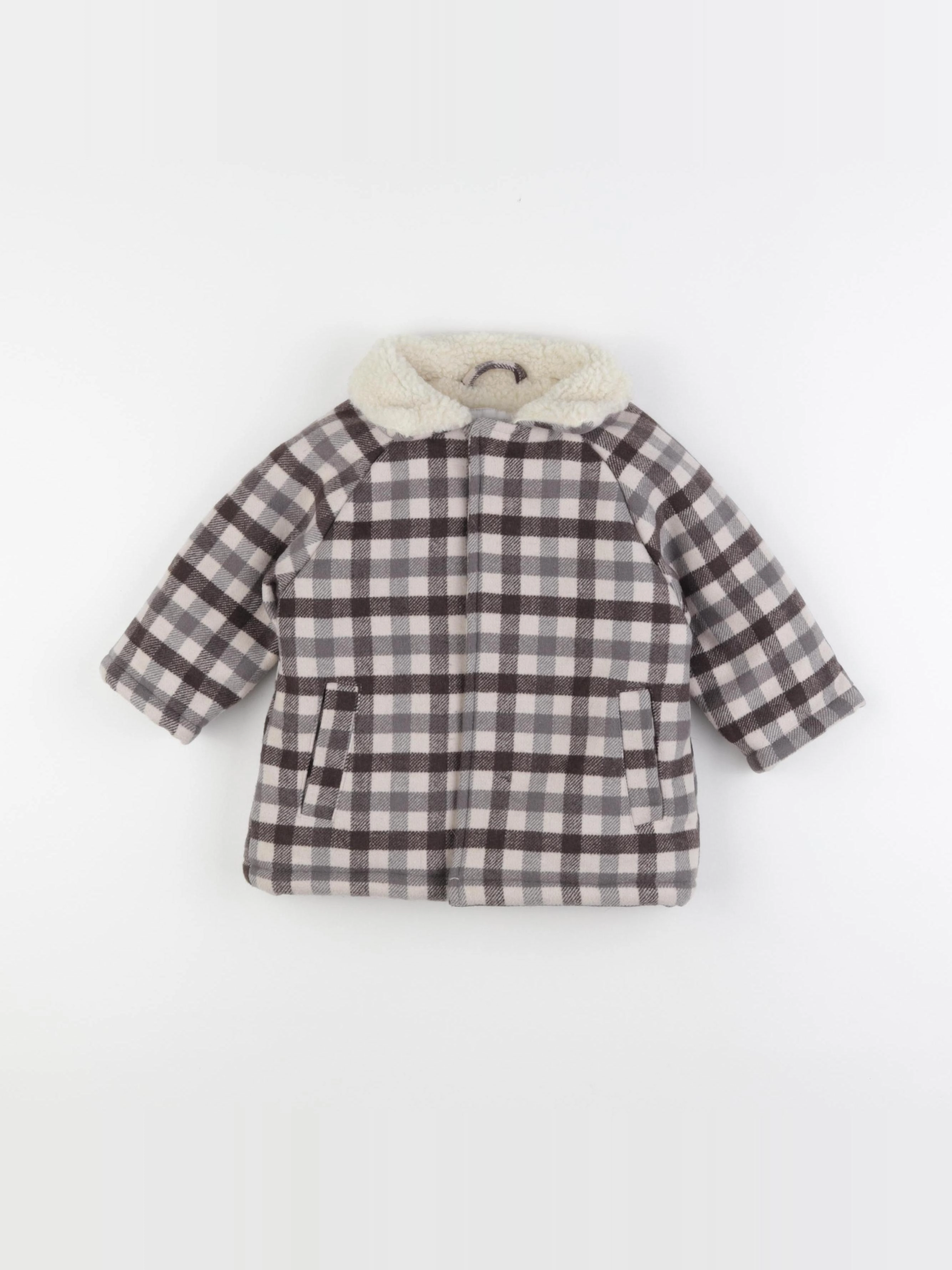 Vertbaudet - manteau marron - 12 mois