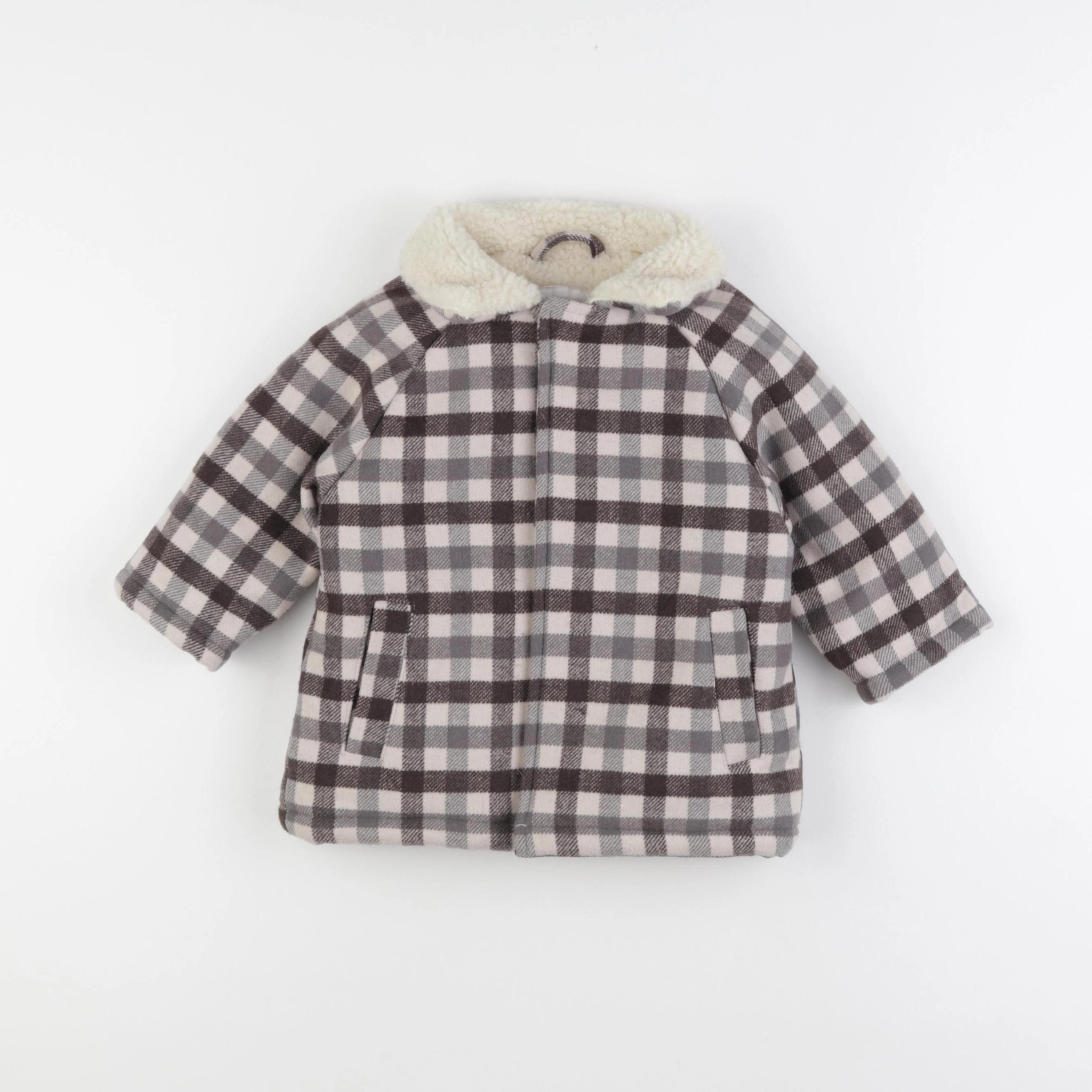Vertbaudet - manteau marron - 12 mois