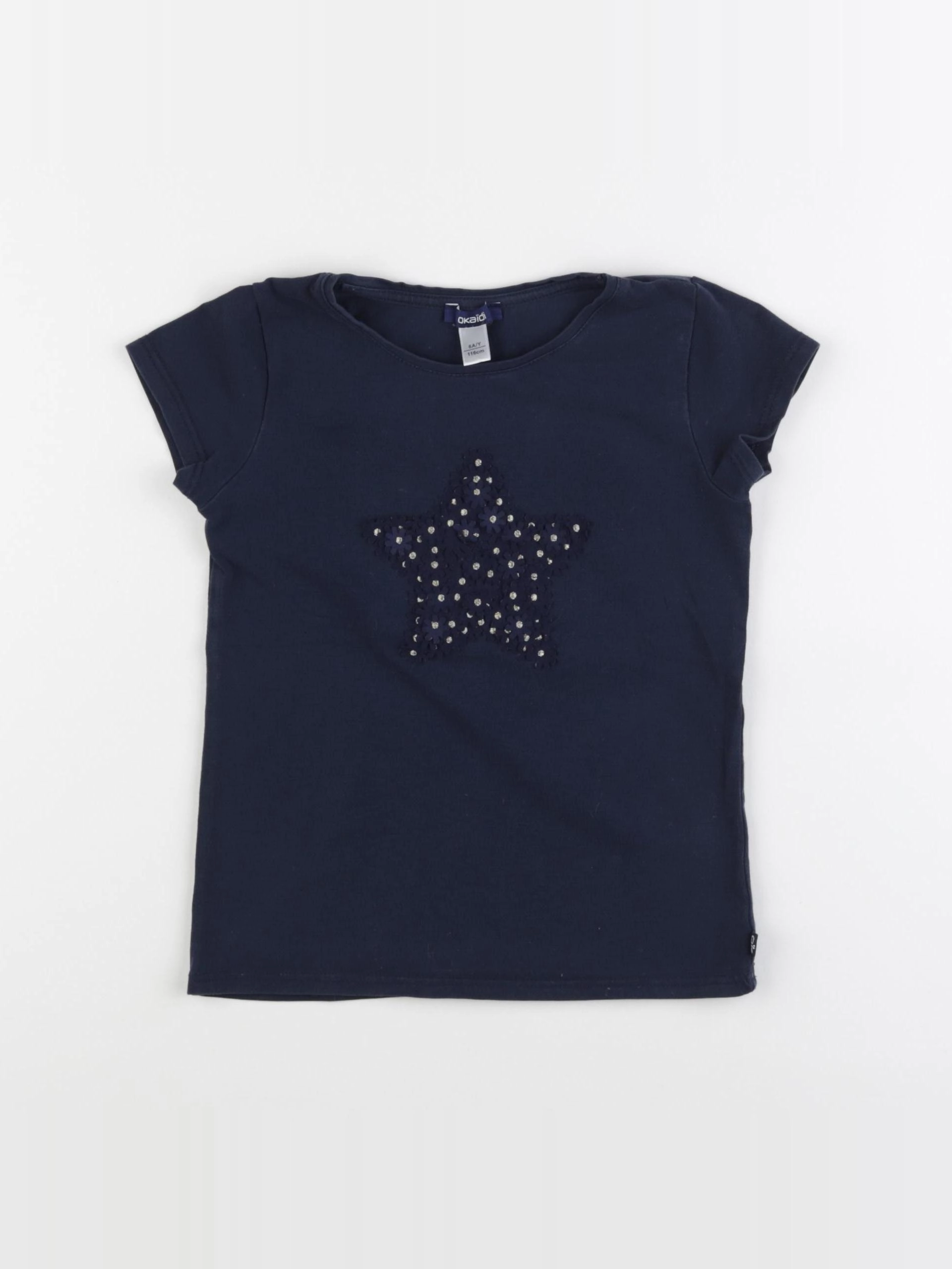 Okaidi - tee-shirt bleu - 6 ans