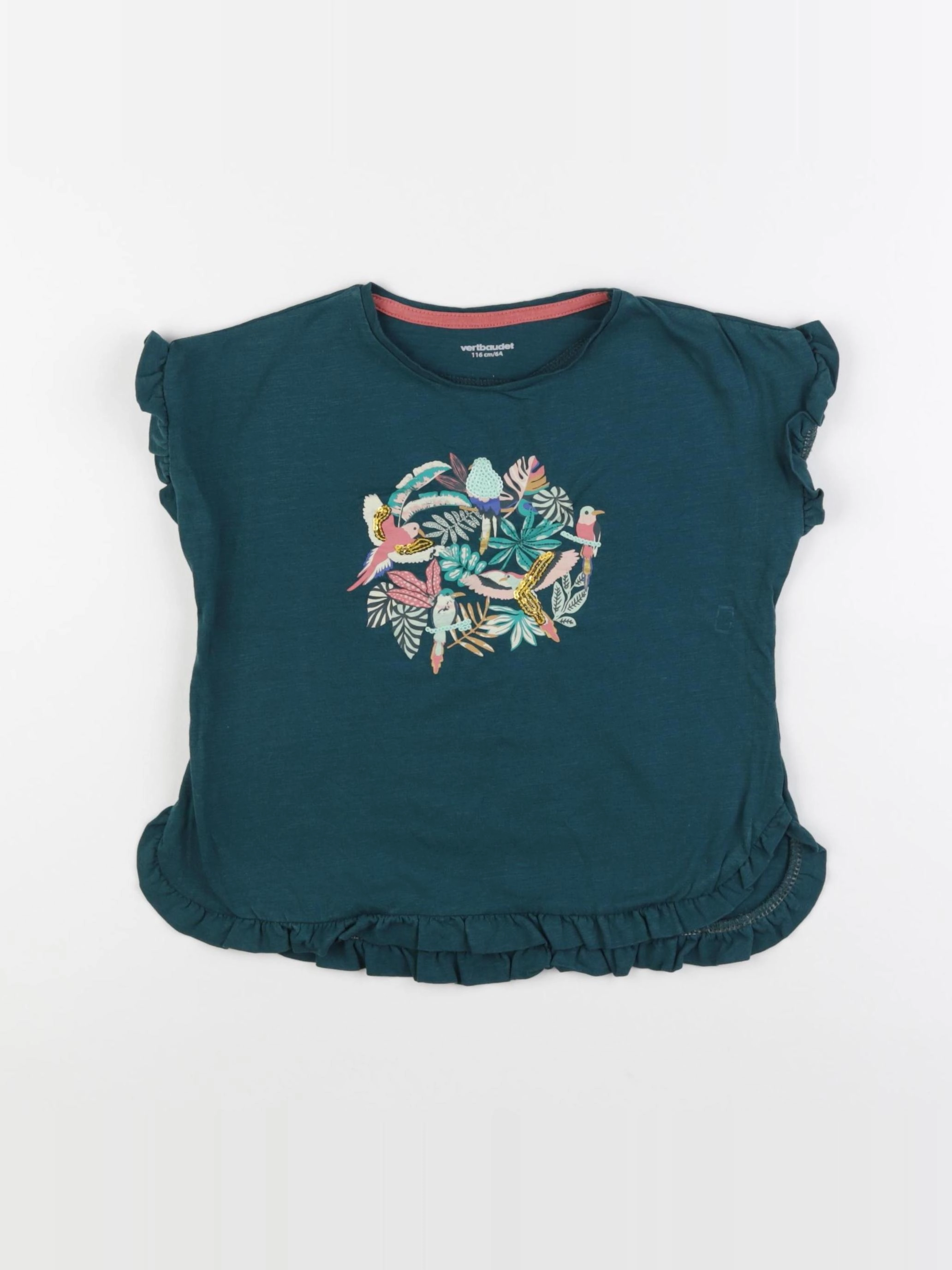 Vertbaudet - tee-shirt multicolore - 6 ans