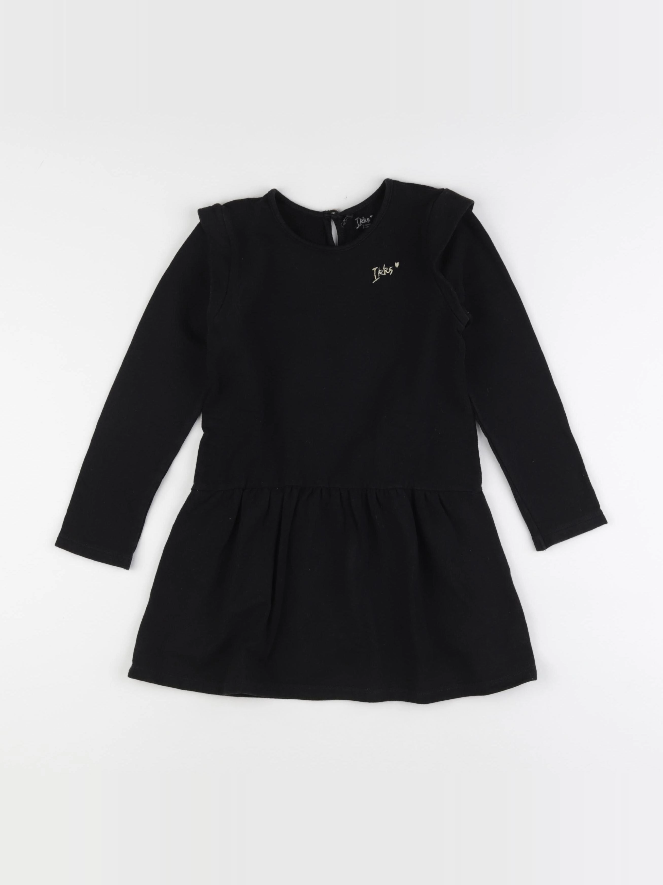 IKKS - robe noir - 6 ans