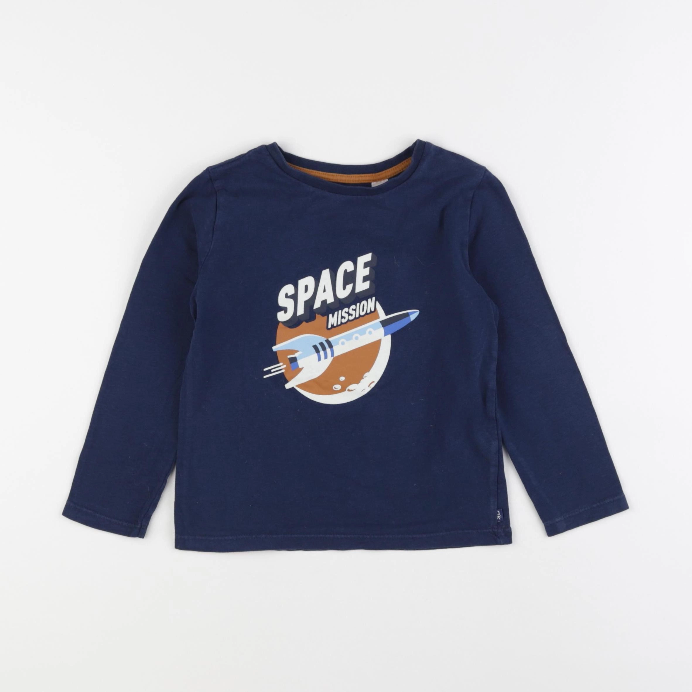 Vertbaudet - tee-shirt bleu - 4 ans