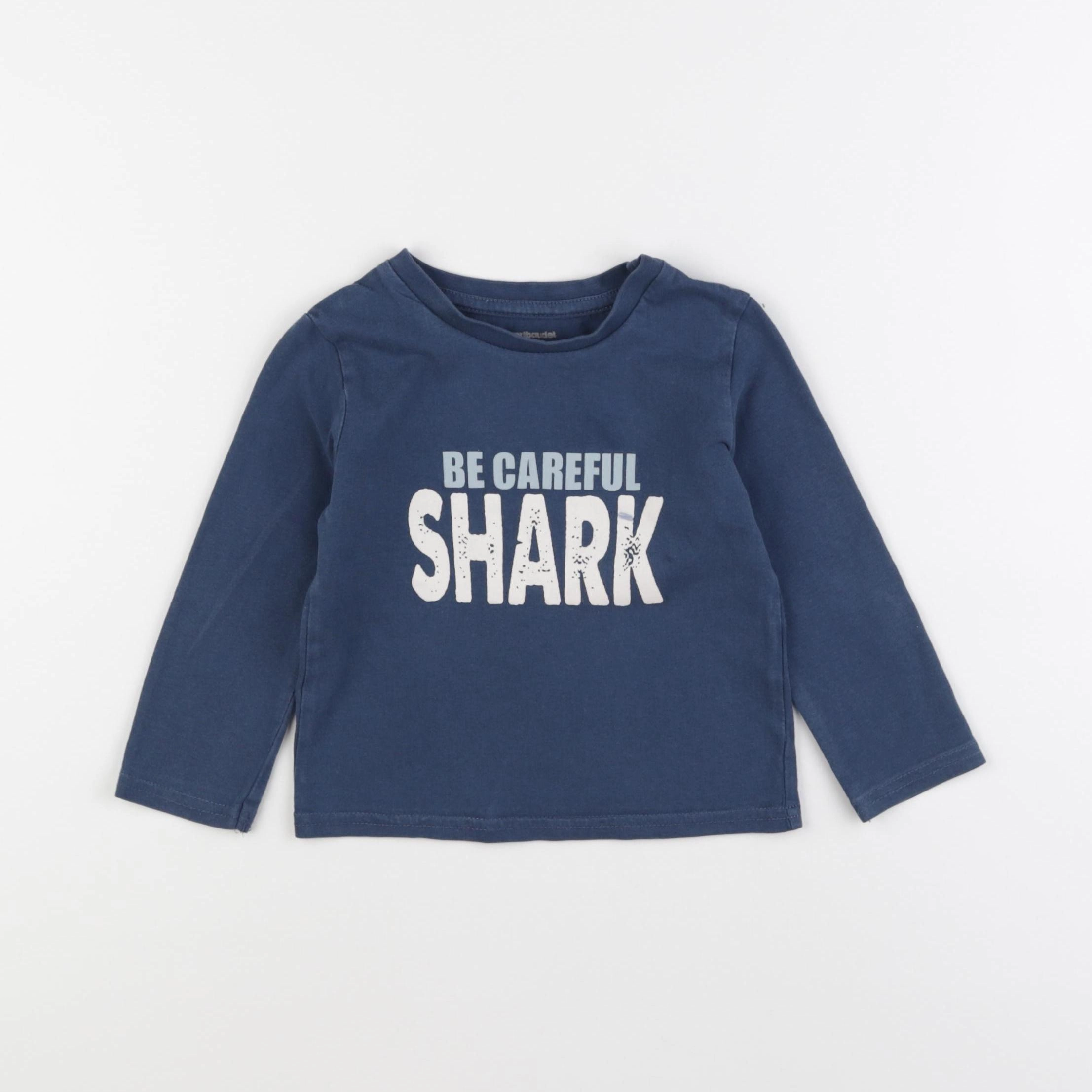 Vertbaudet - tee-shirt bleu - 3 ans