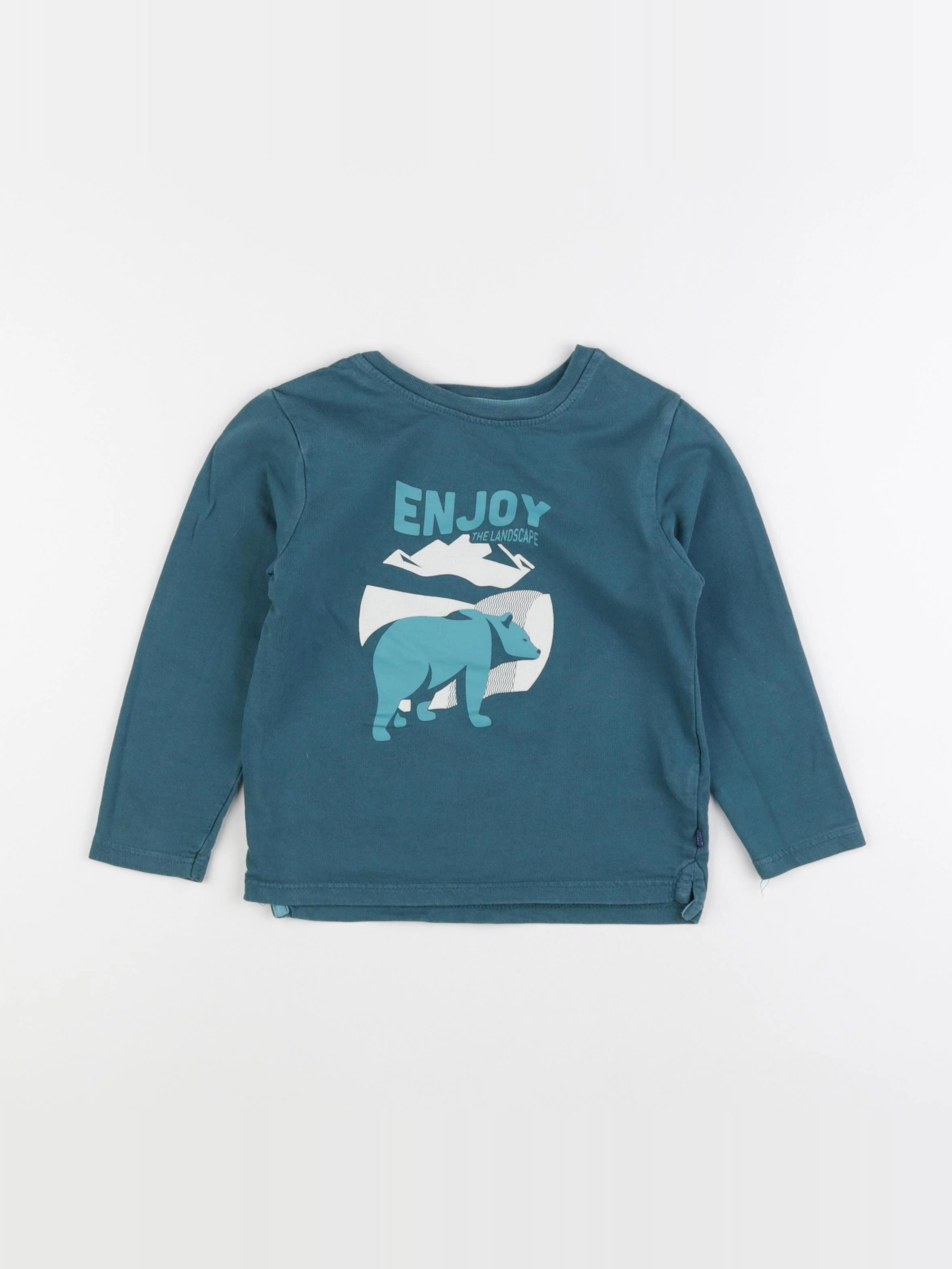 Okaidi - tee-shirt bleu - 4 ans