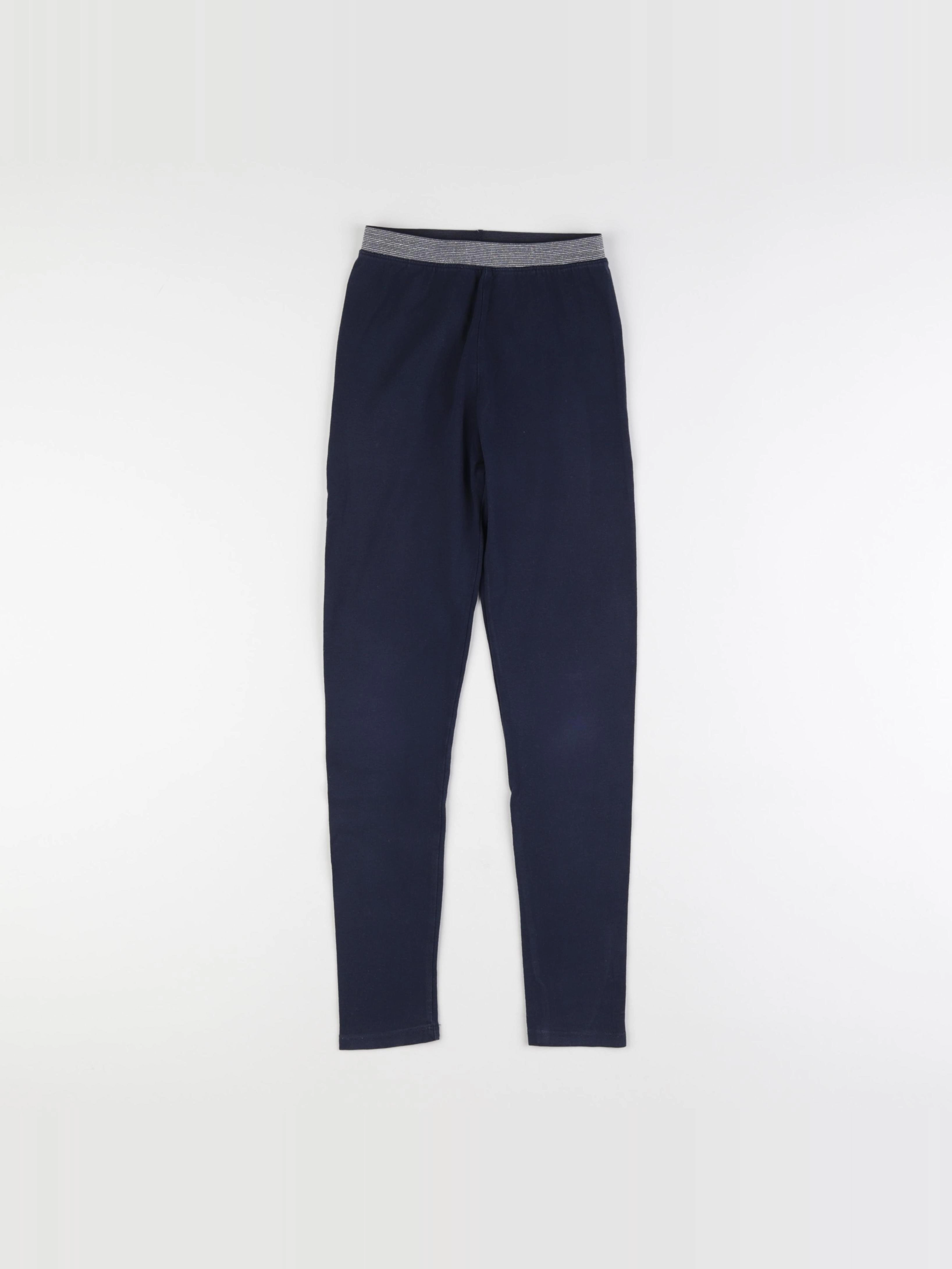 Vertbaudet - legging bleu, argent - 9 ans
