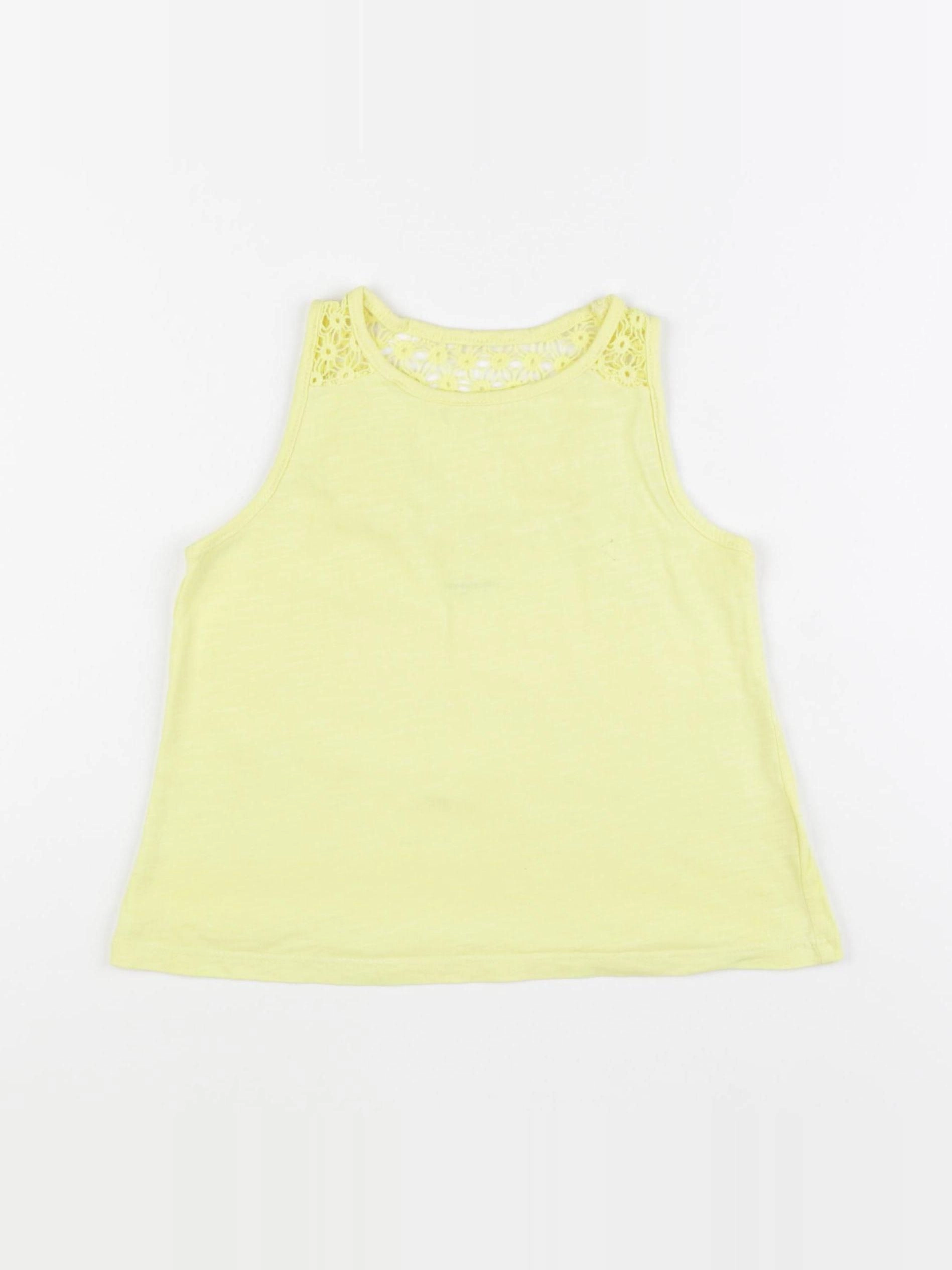 Vertbaudet - débardeur jaune - 6 ans