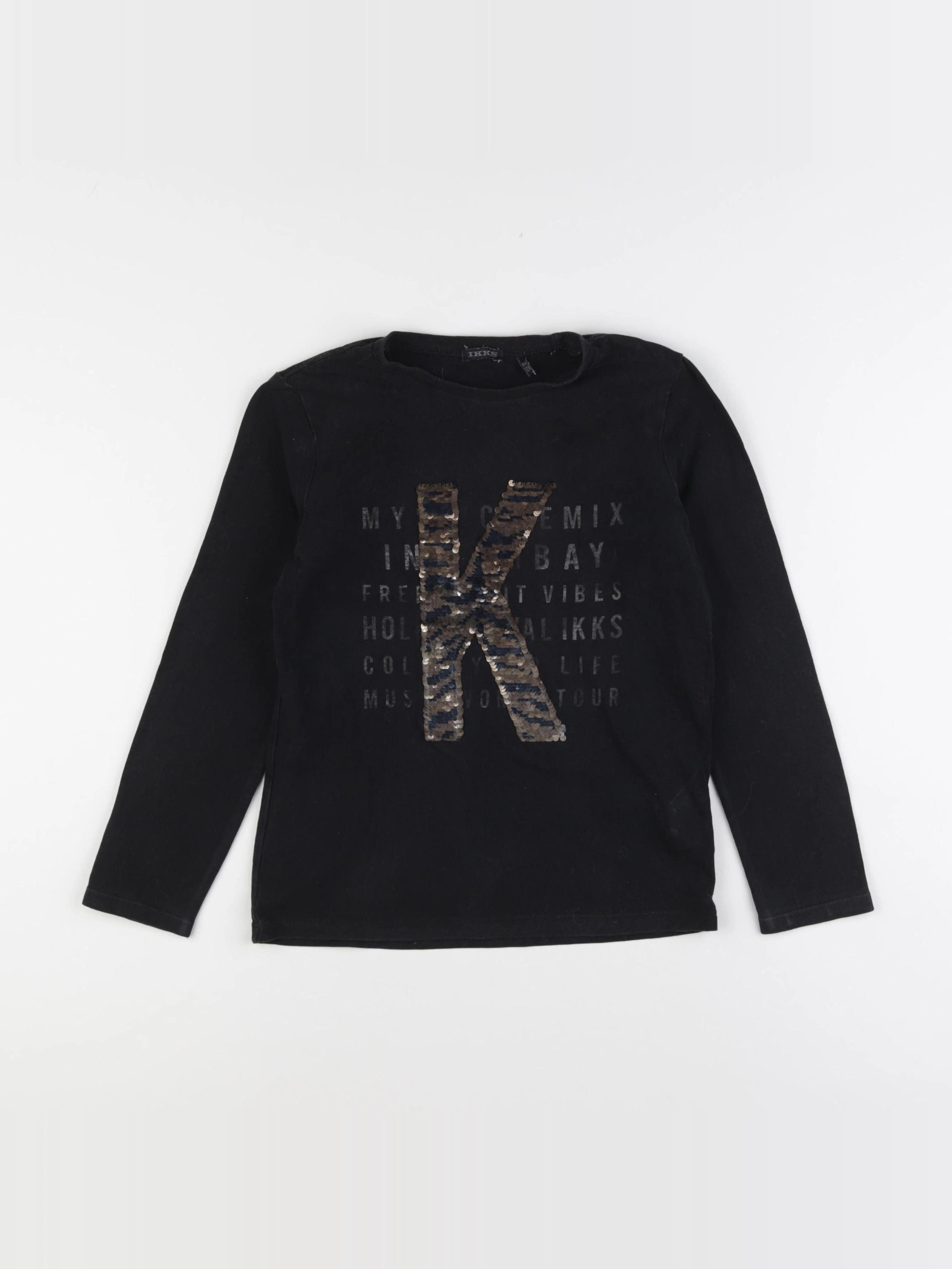 IKKS - tee-shirt noir - 8 ans