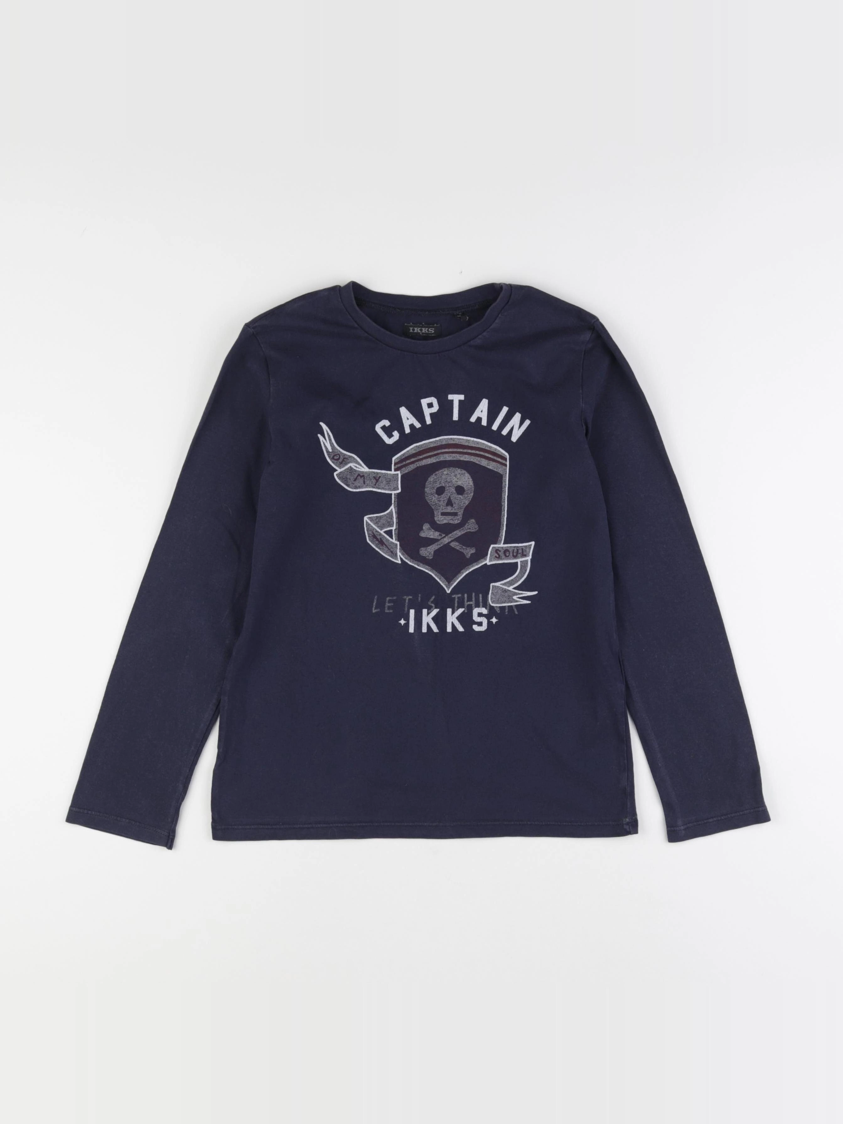 IKKS - tee-shirt bleu - 8 ans