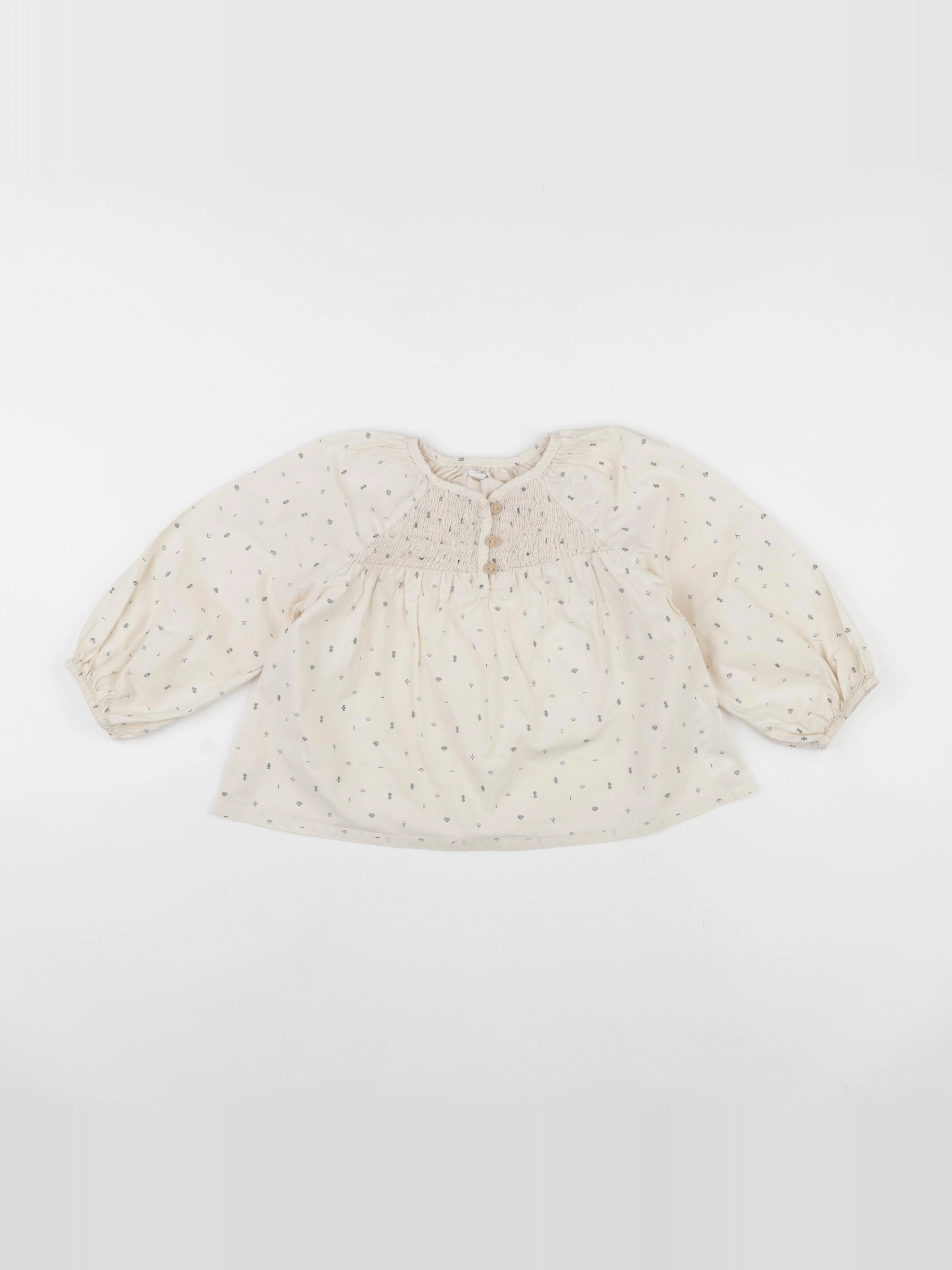 Vertbaudet - blouse beige - 36 mois
