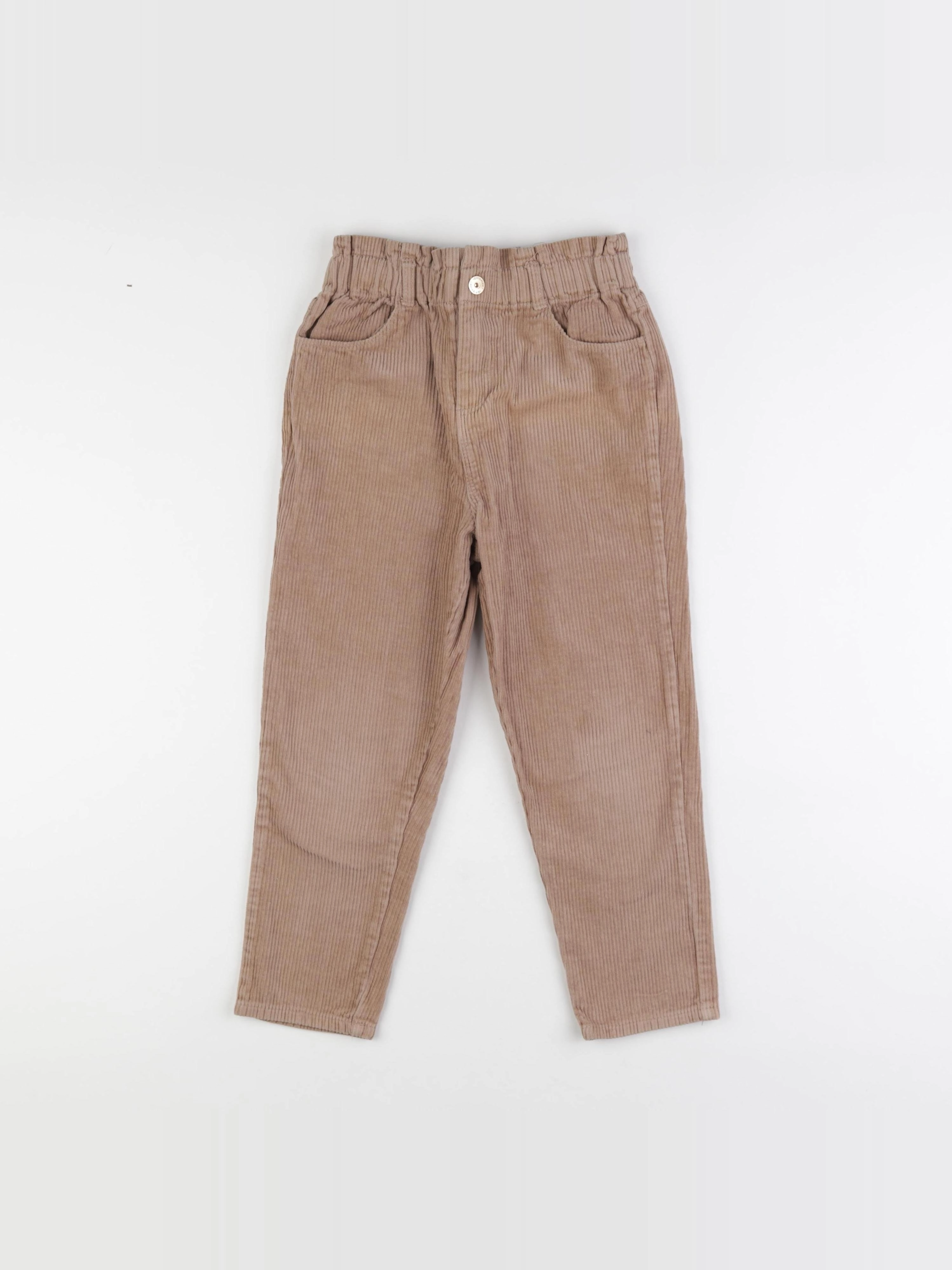 Vertbaudet - pantalon marron - 7 ans