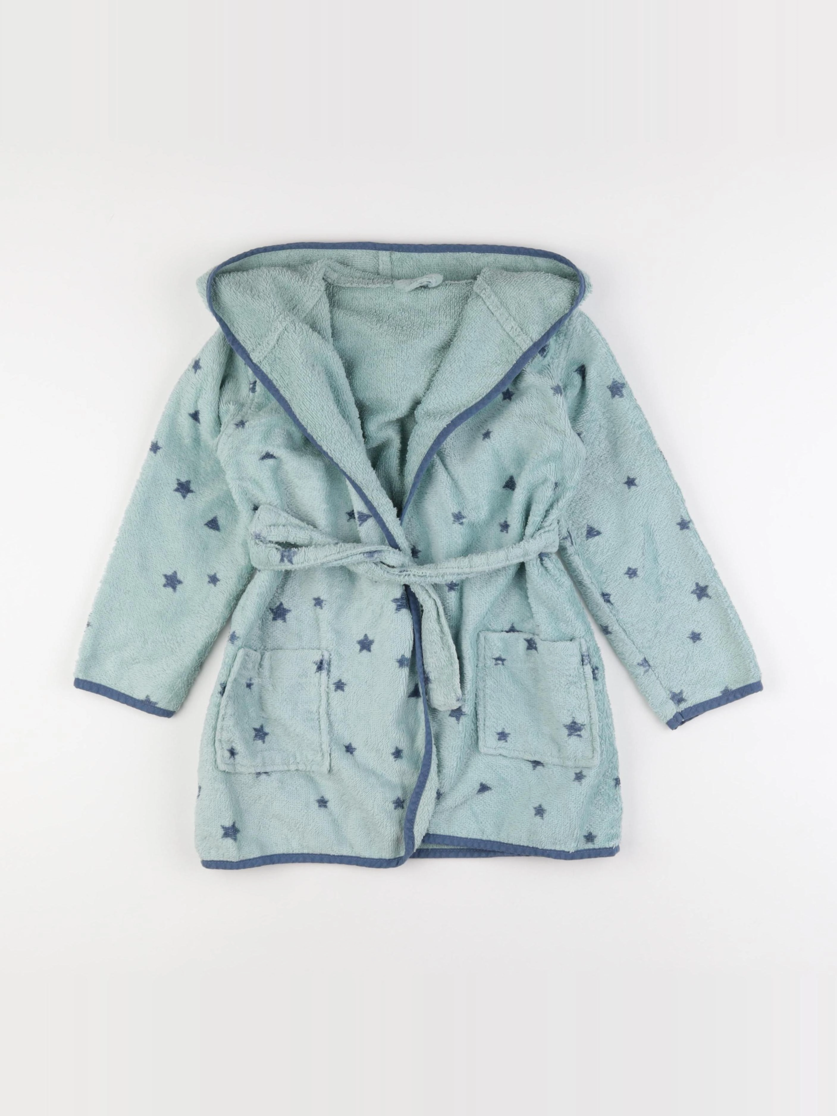 Vertbaudet - peignoir vert, bleu - 6 ans