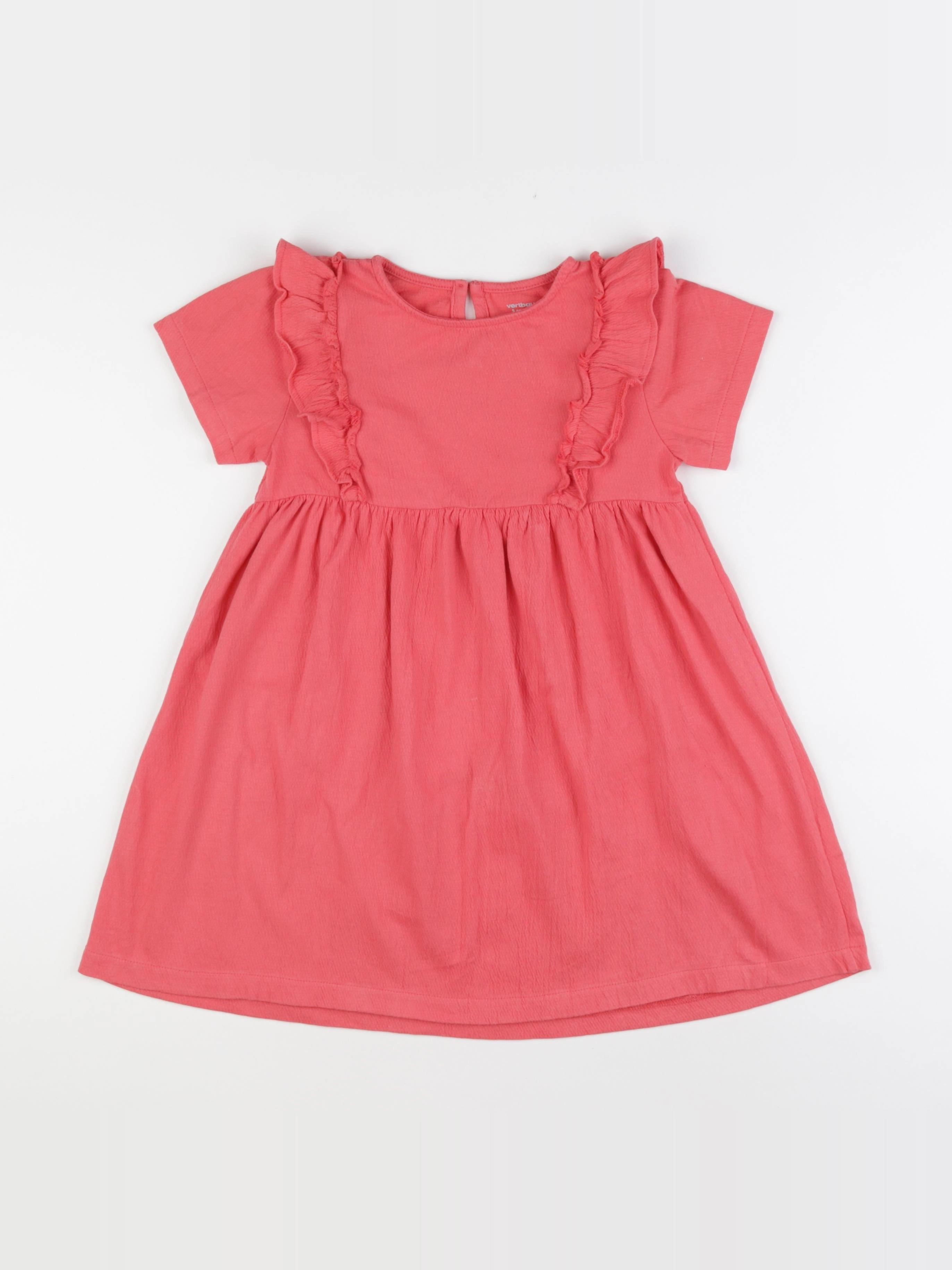 Vertbaudet - robe rouge - 5 ans