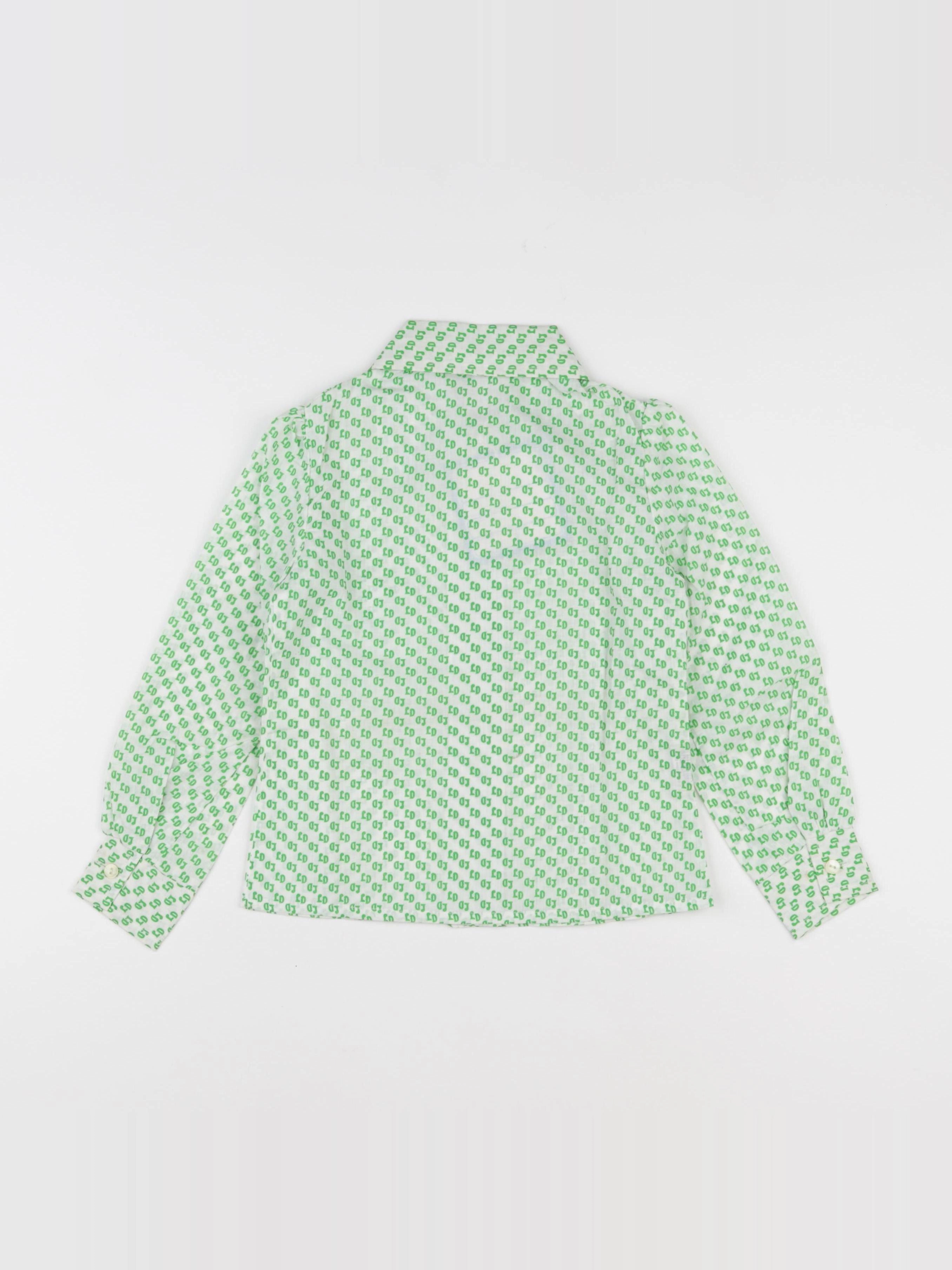 Vintage - chemise vert - 4/5 ans