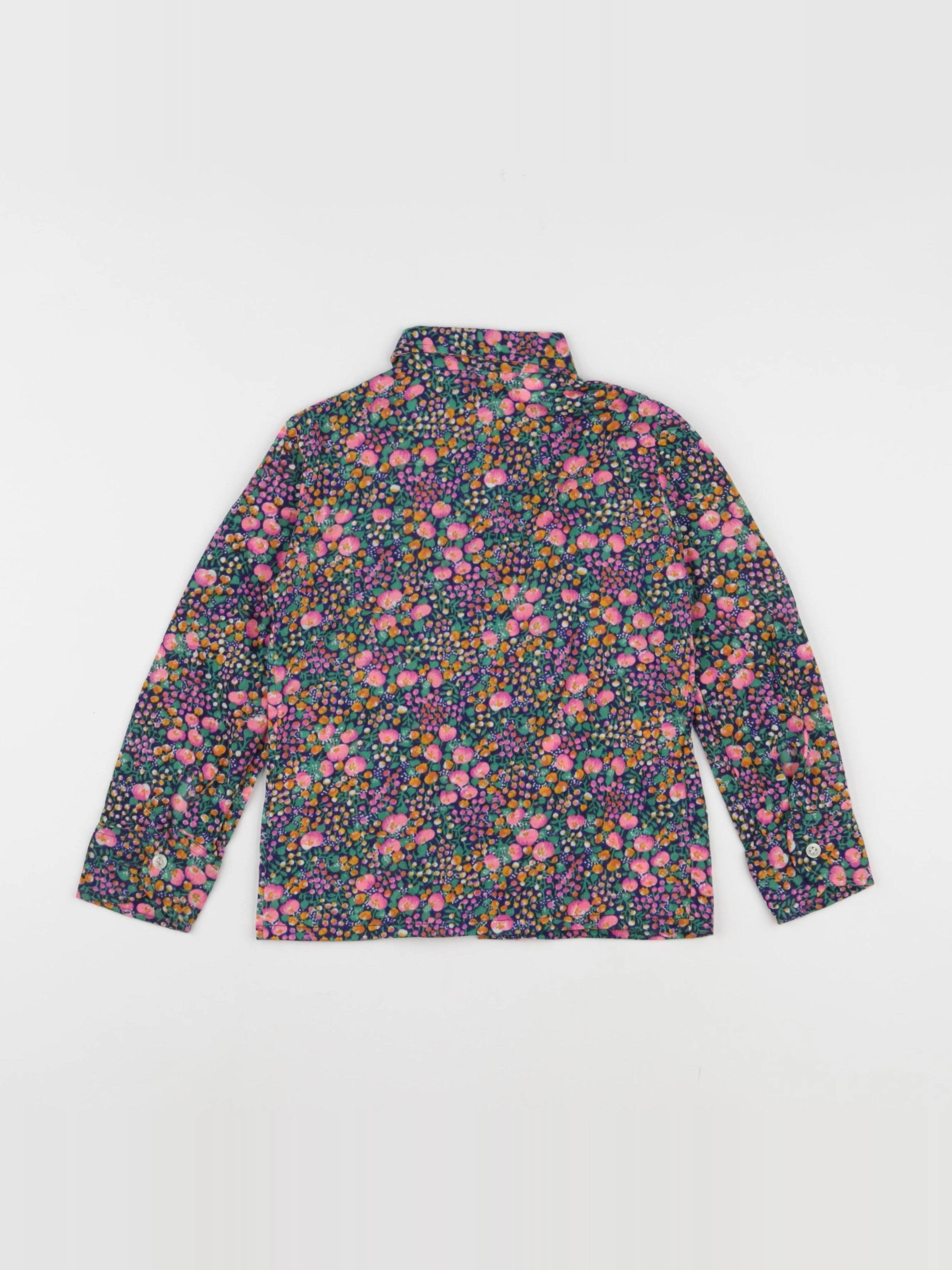 Vintage - chemise vert, rose - 6 ans