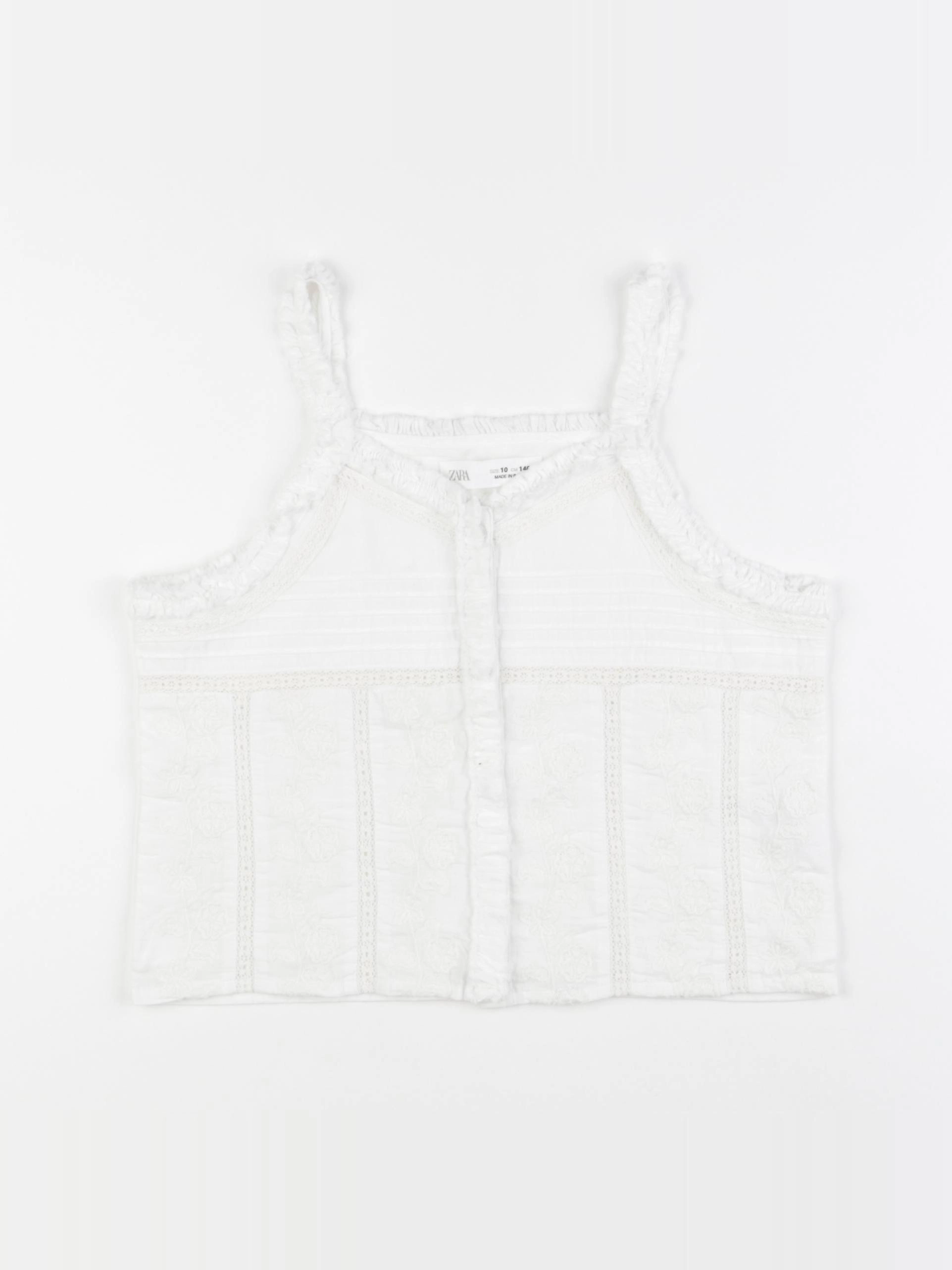 Zara - débardeur blanc - 10 ans