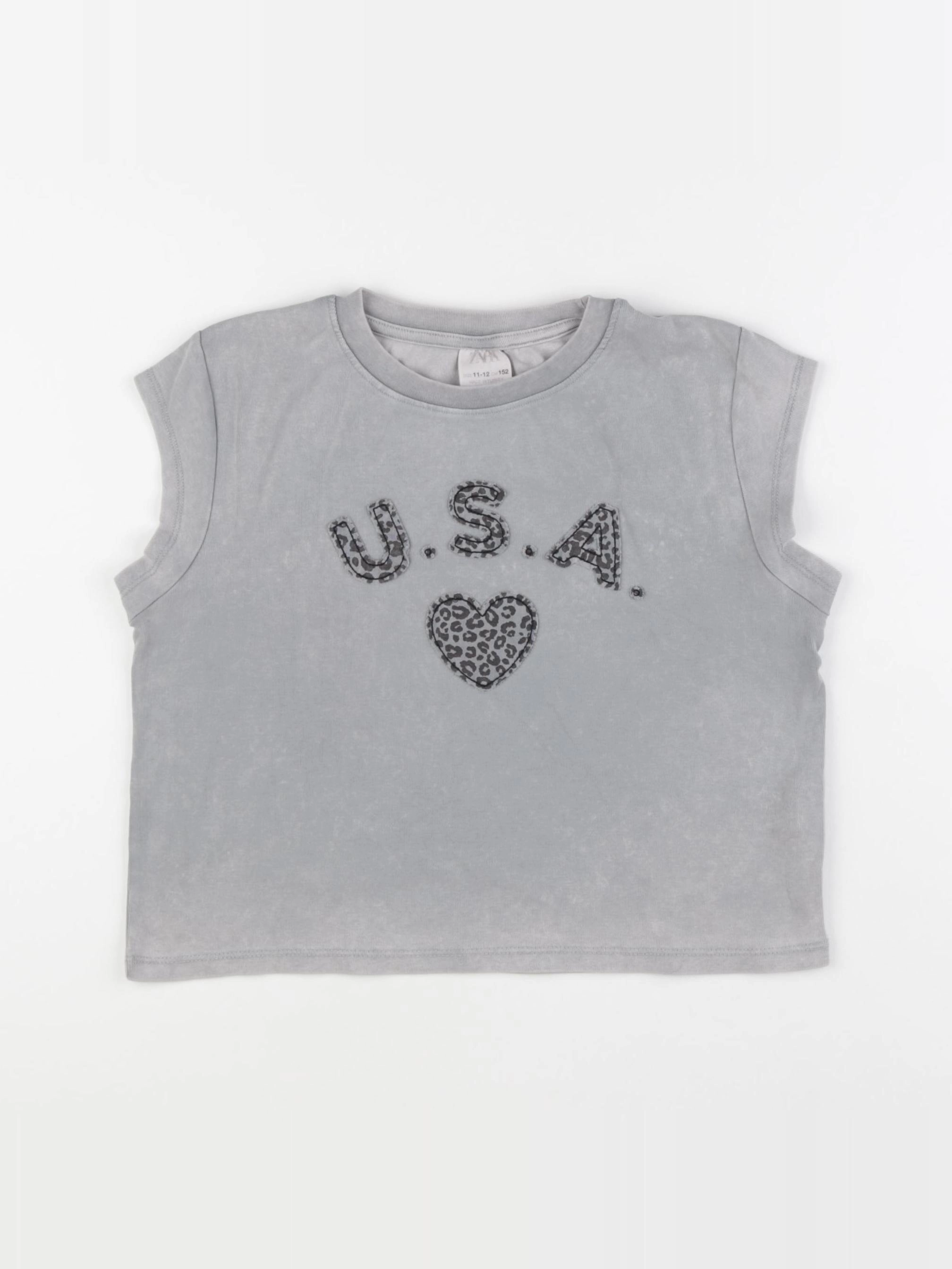 Zara - débardeur gris - 11/12 ans
