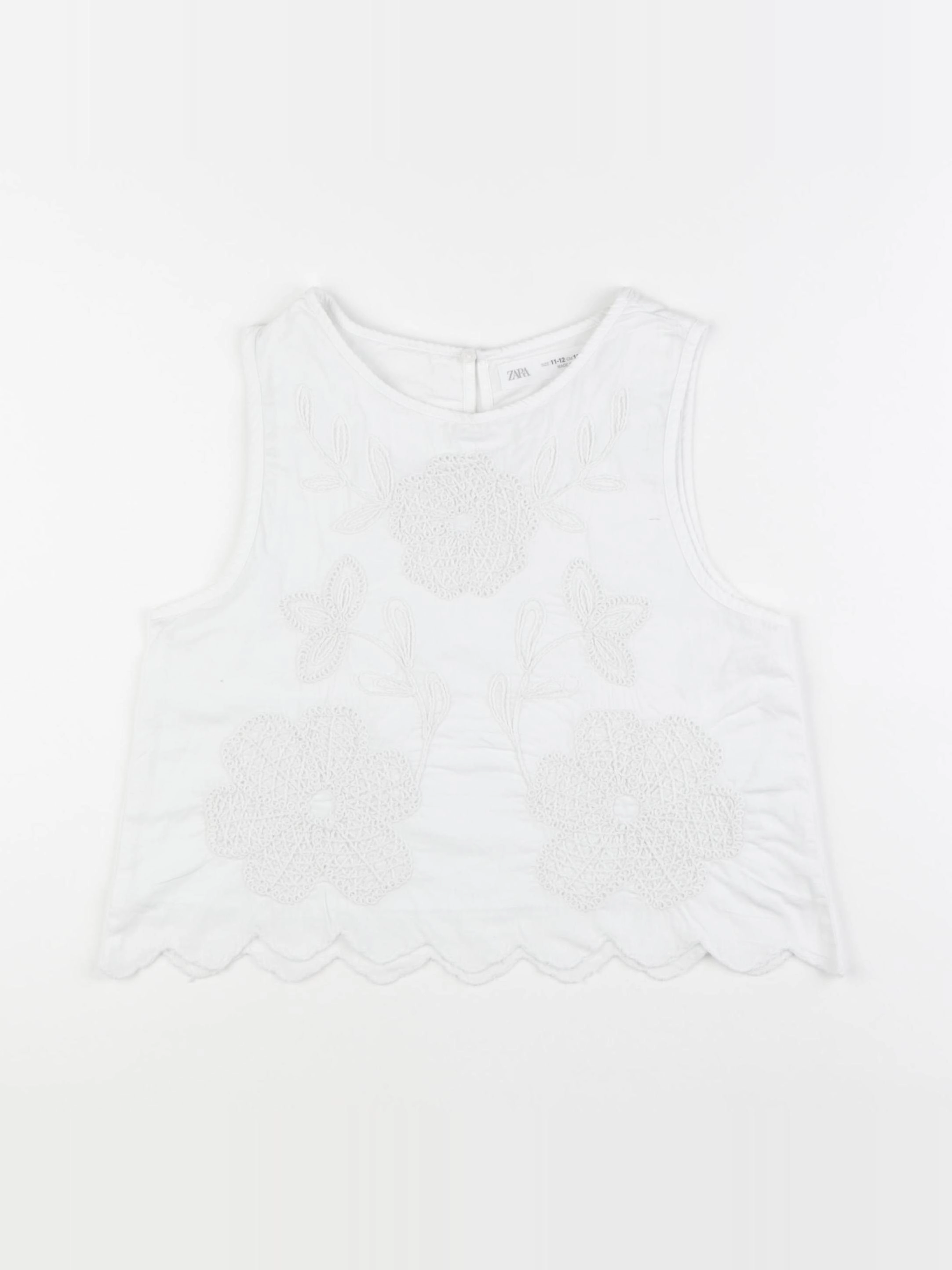 Zara - blouse blanc - 11/12 ans