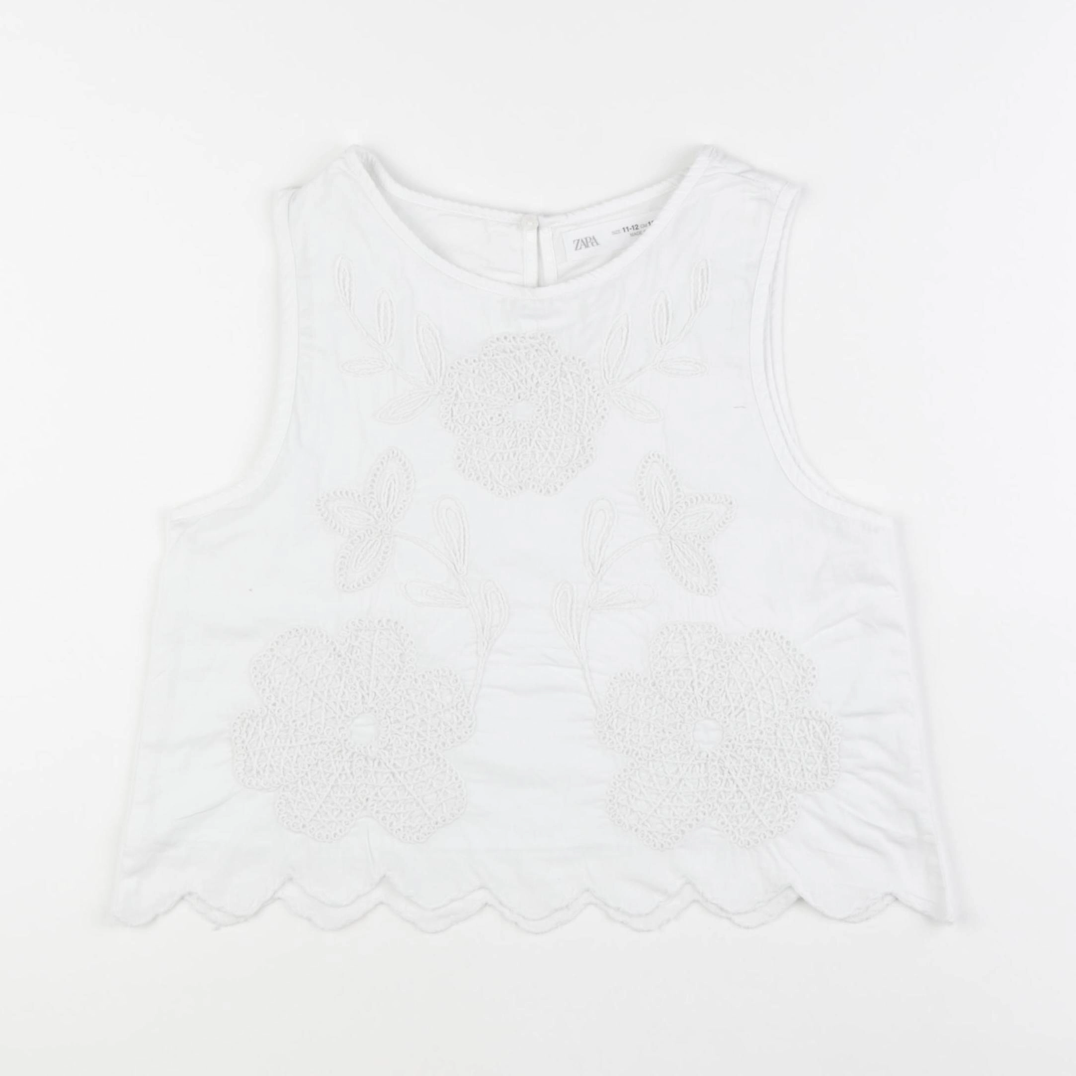 Zara - blouse blanc - 11/12 ans