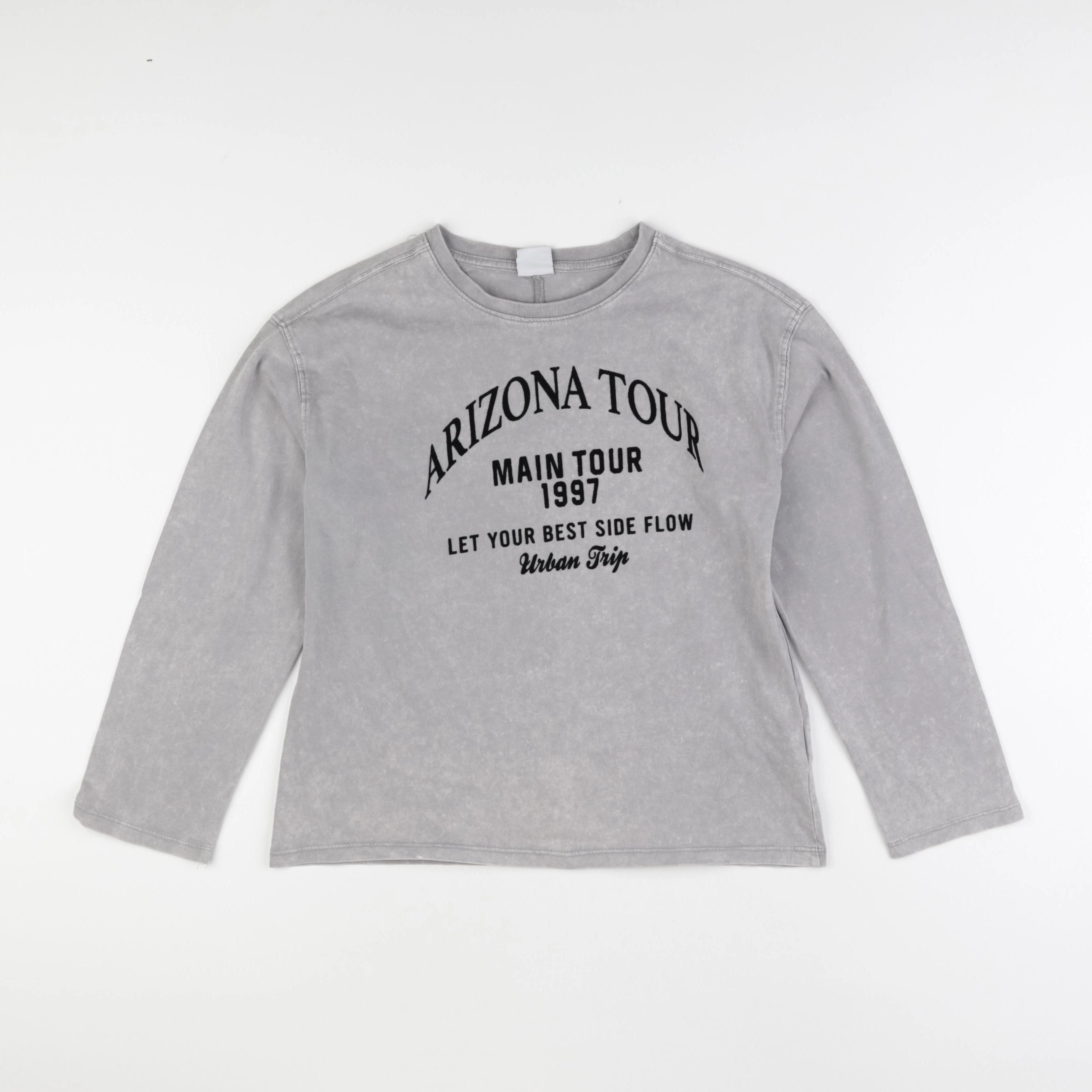Zara - tee-shirt gris - 9/10 ans