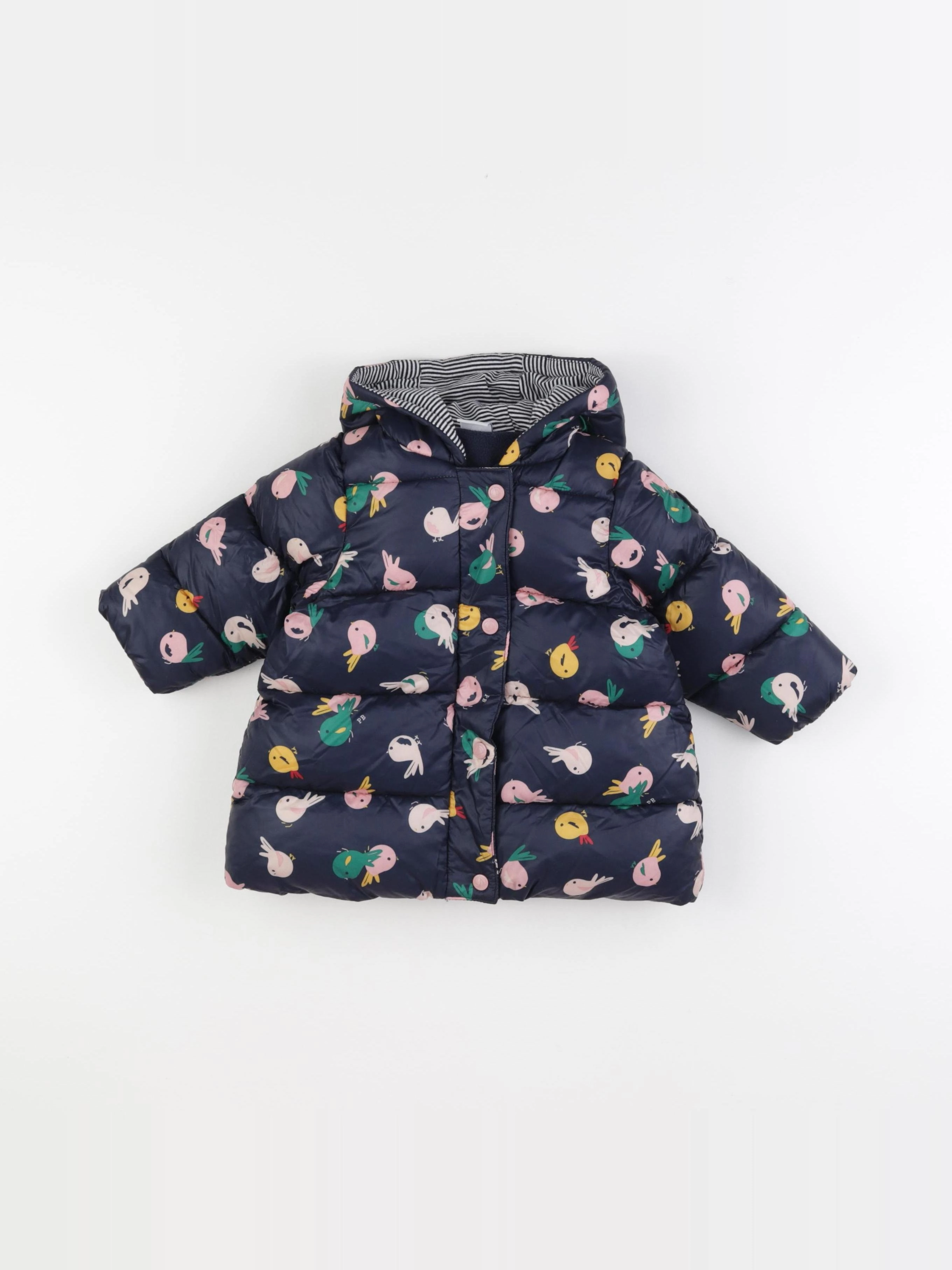 Petit Bateau - doudoune bleu - 12 mois