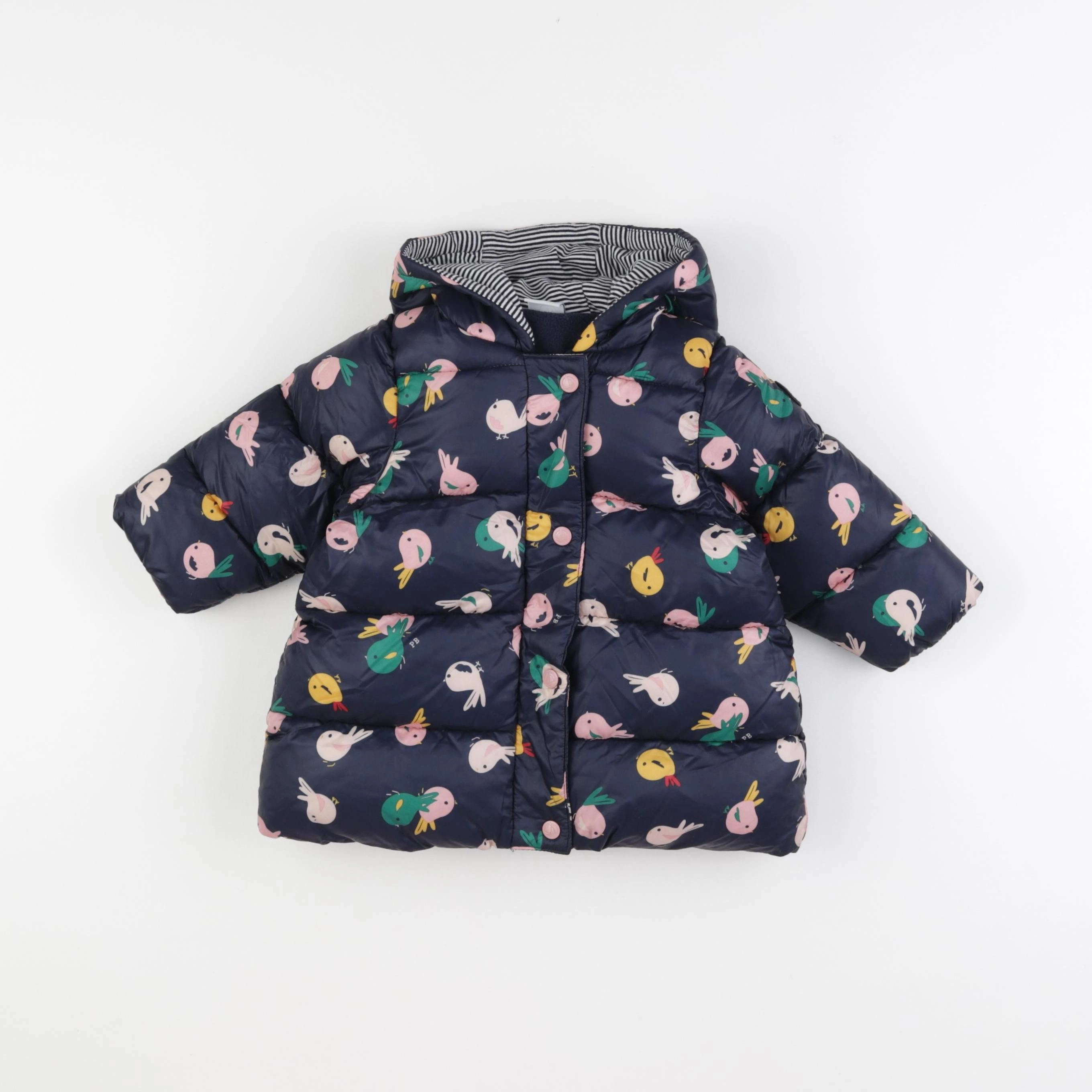 Petit Bateau - doudoune bleu - 12 mois