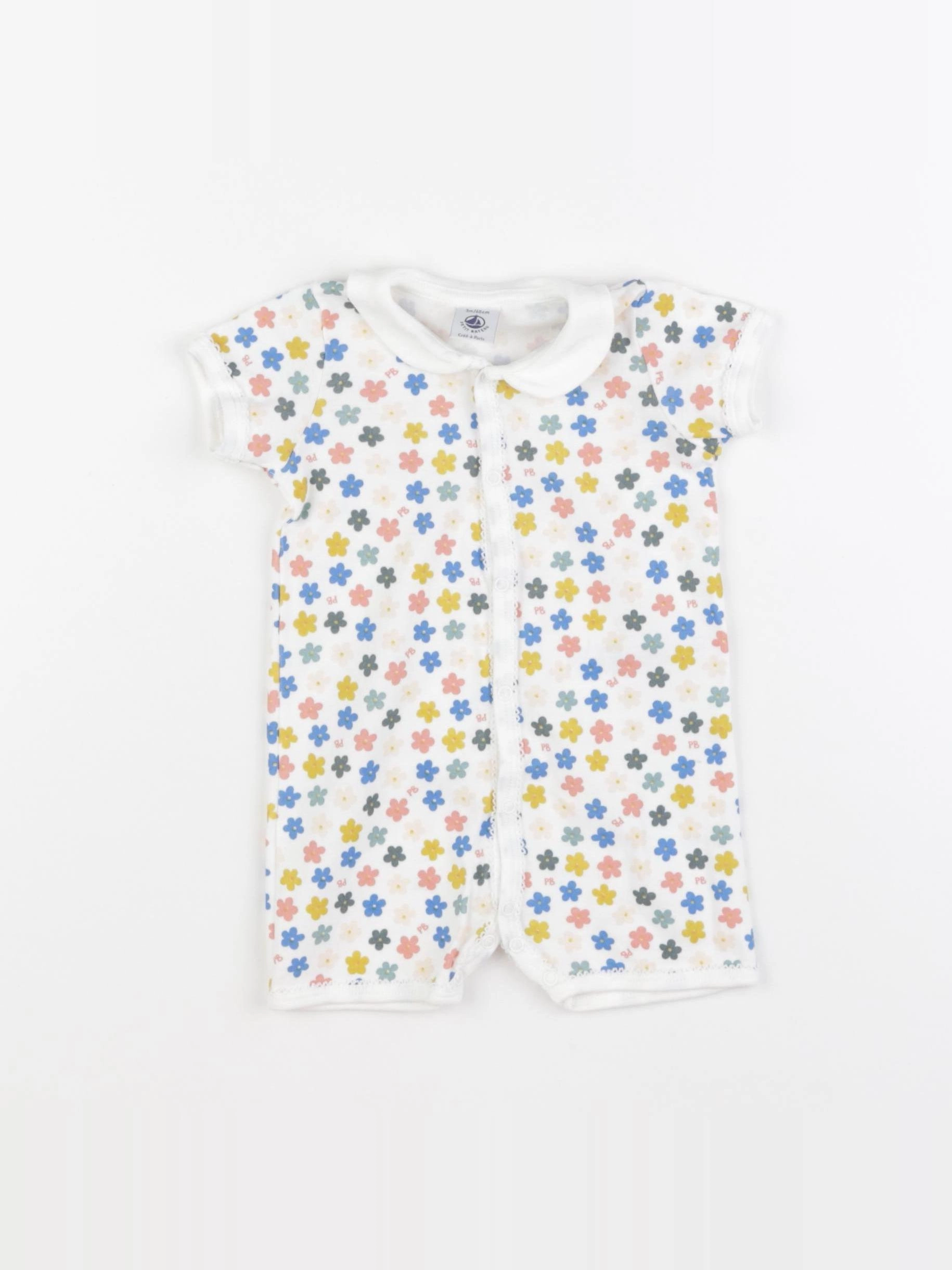 Petit Bateau - pyjama coton multicolore - 3 mois