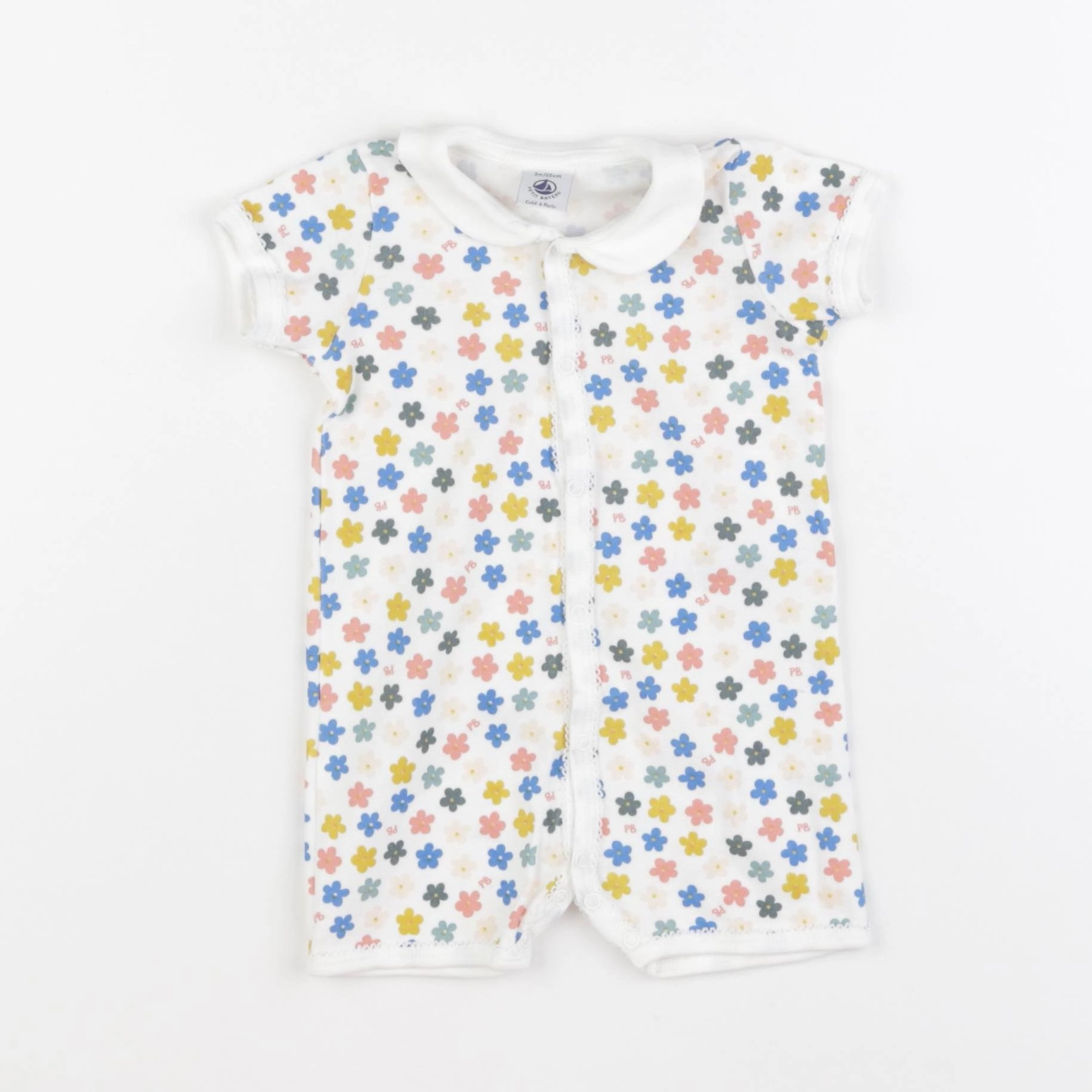 Petit Bateau - pyjama coton multicolore - 3 mois