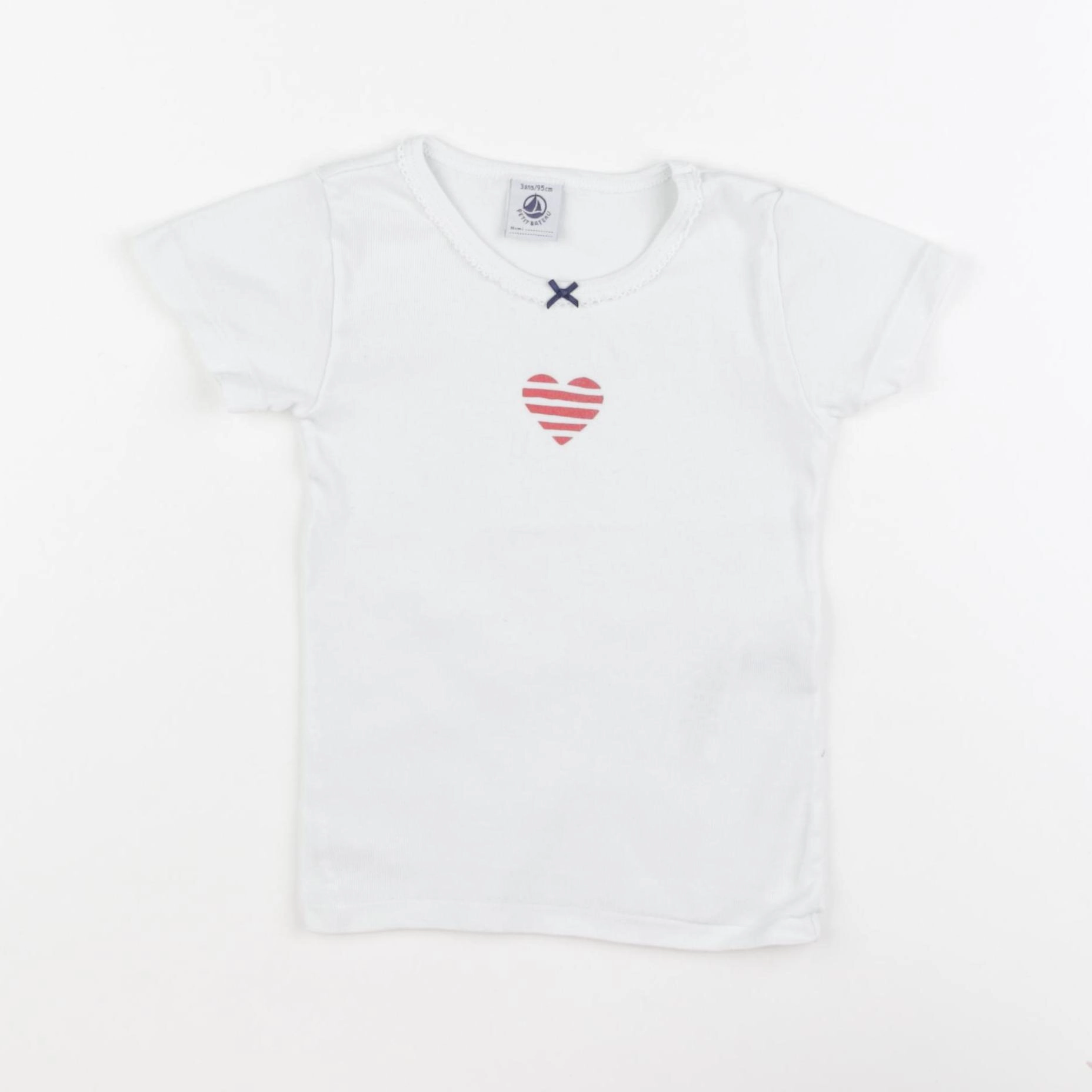 Petit Bateau - maillot de corps blanc - 3 ans
