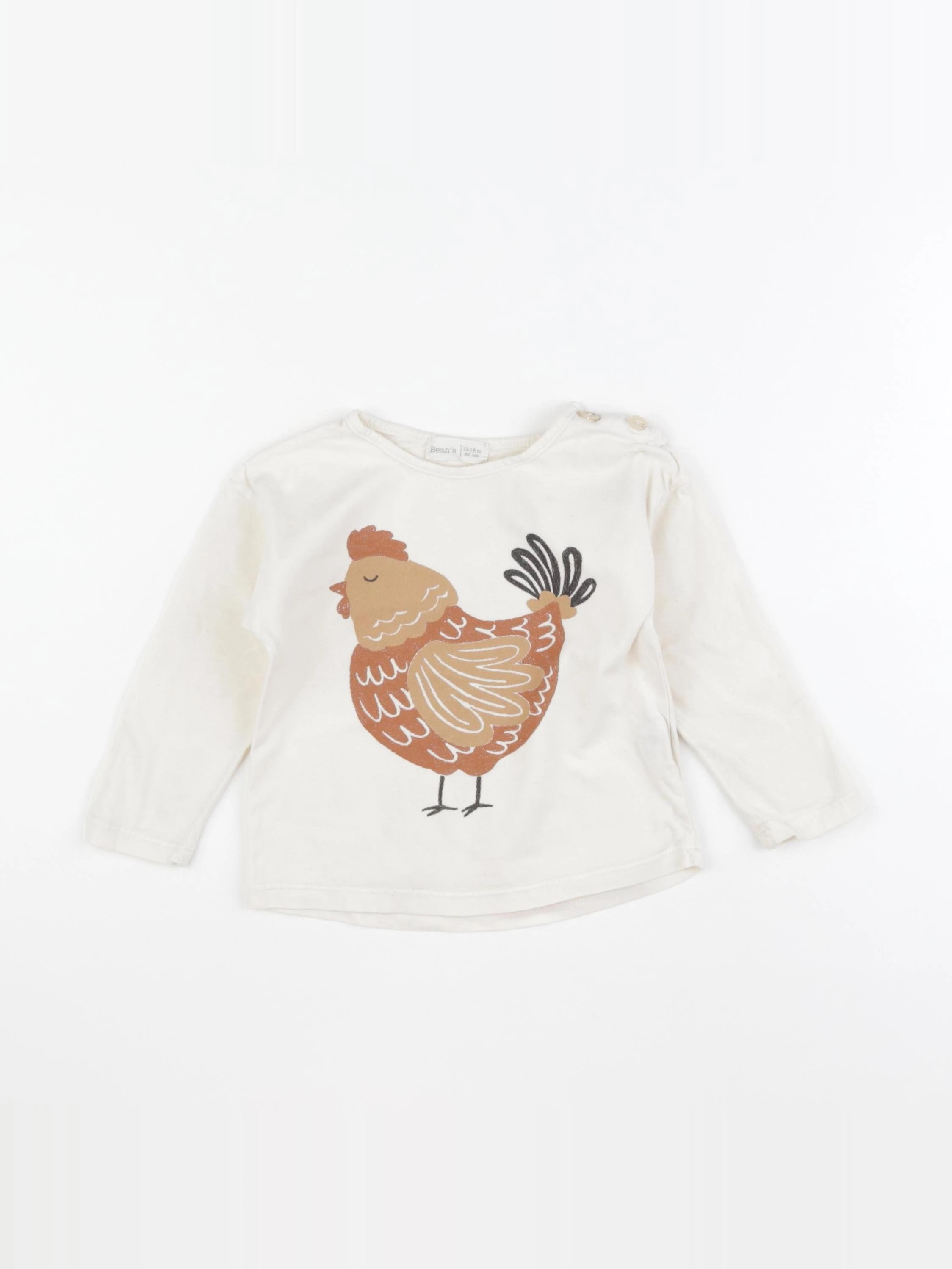 Bean's barcelona - tee-shirt beige - 12/18 mois