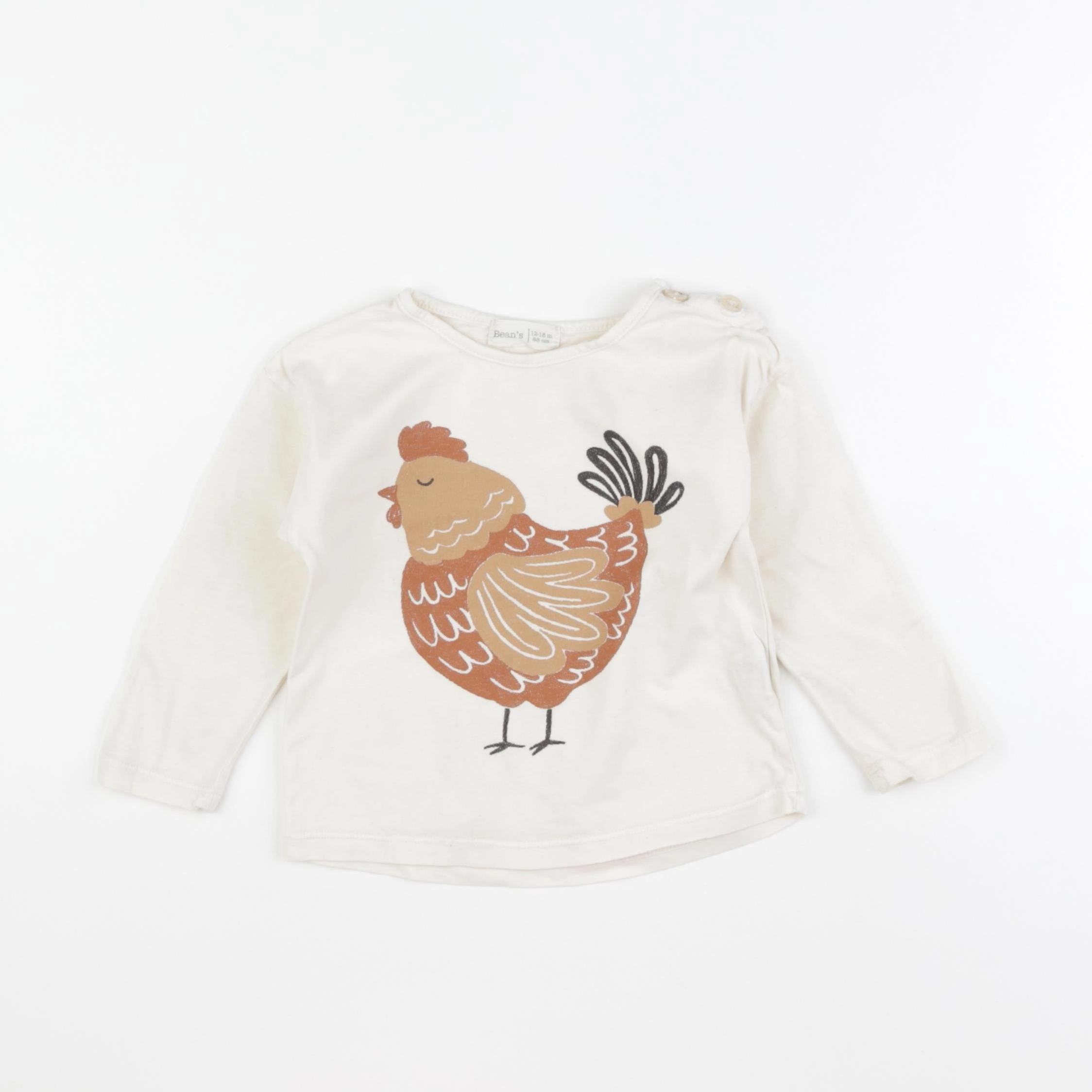 Bean's barcelona - tee-shirt beige - 12/18 mois
