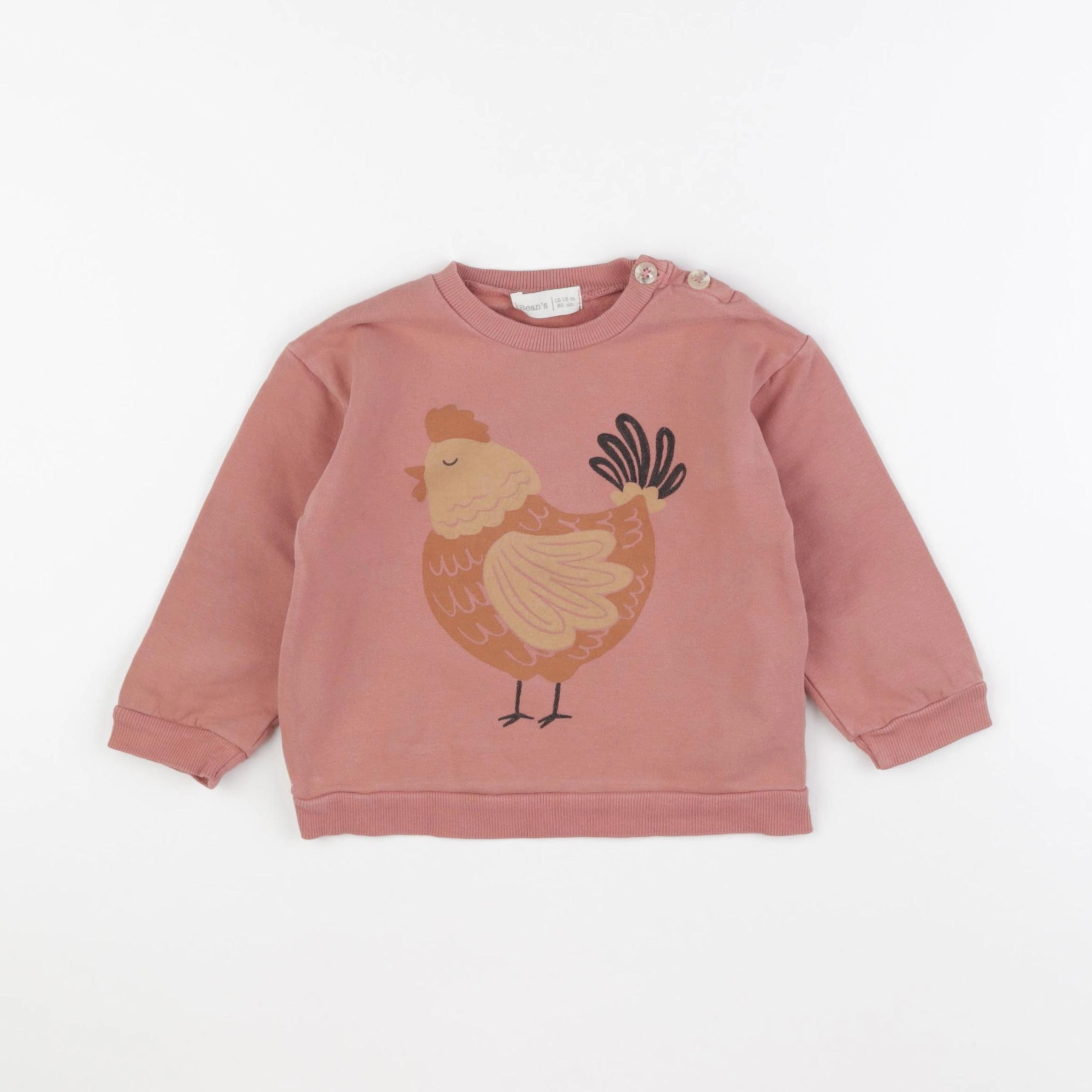 Bean's barcelona - sweat rose - 12/18 mois