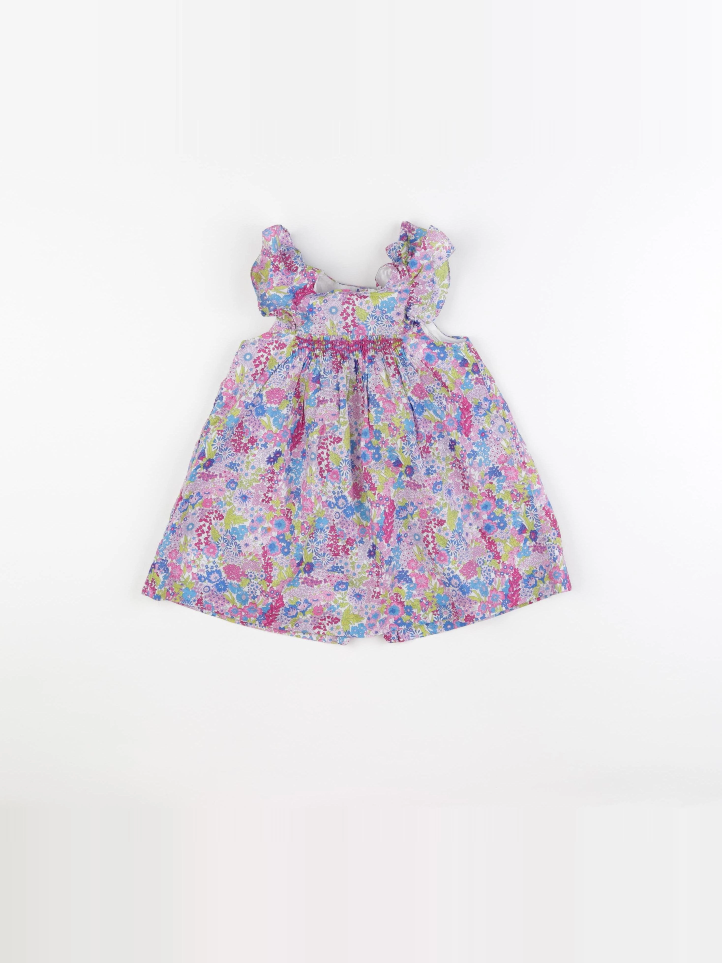 Jacadi - robe liberty multicolore - 18 mois