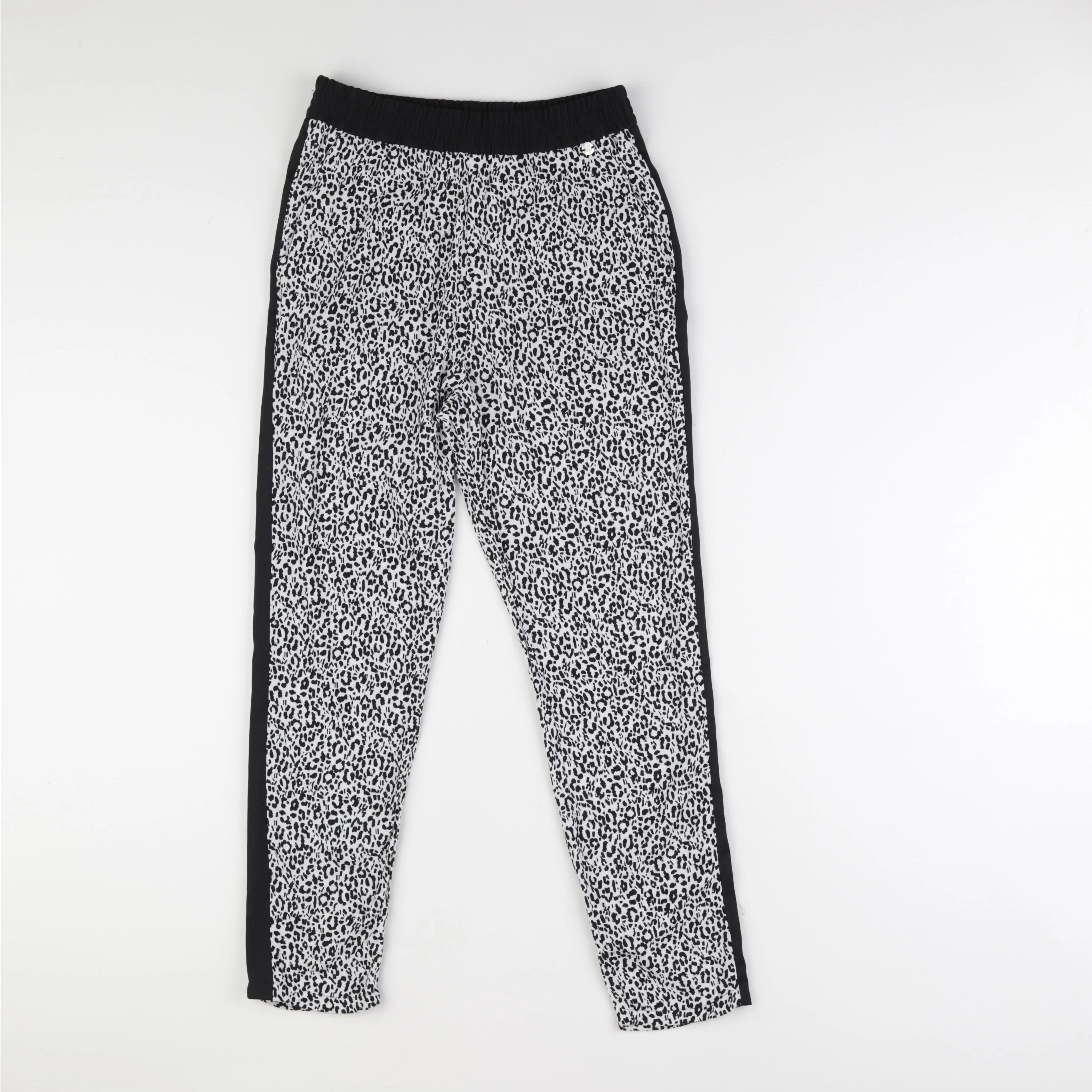 IKKS - pantalon blanc, noir - 12 ans