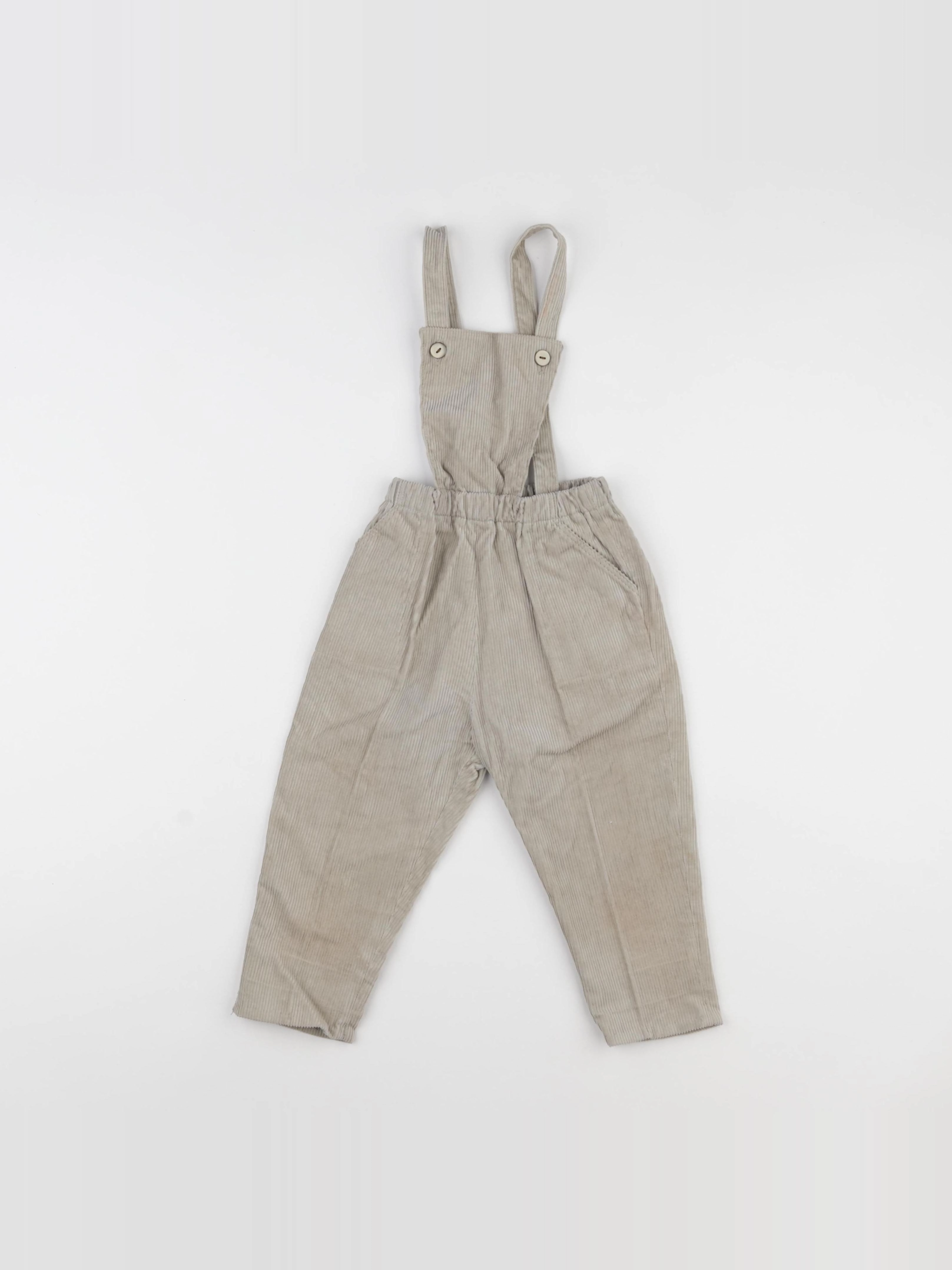 Vintage - salopette beige - 2 ans