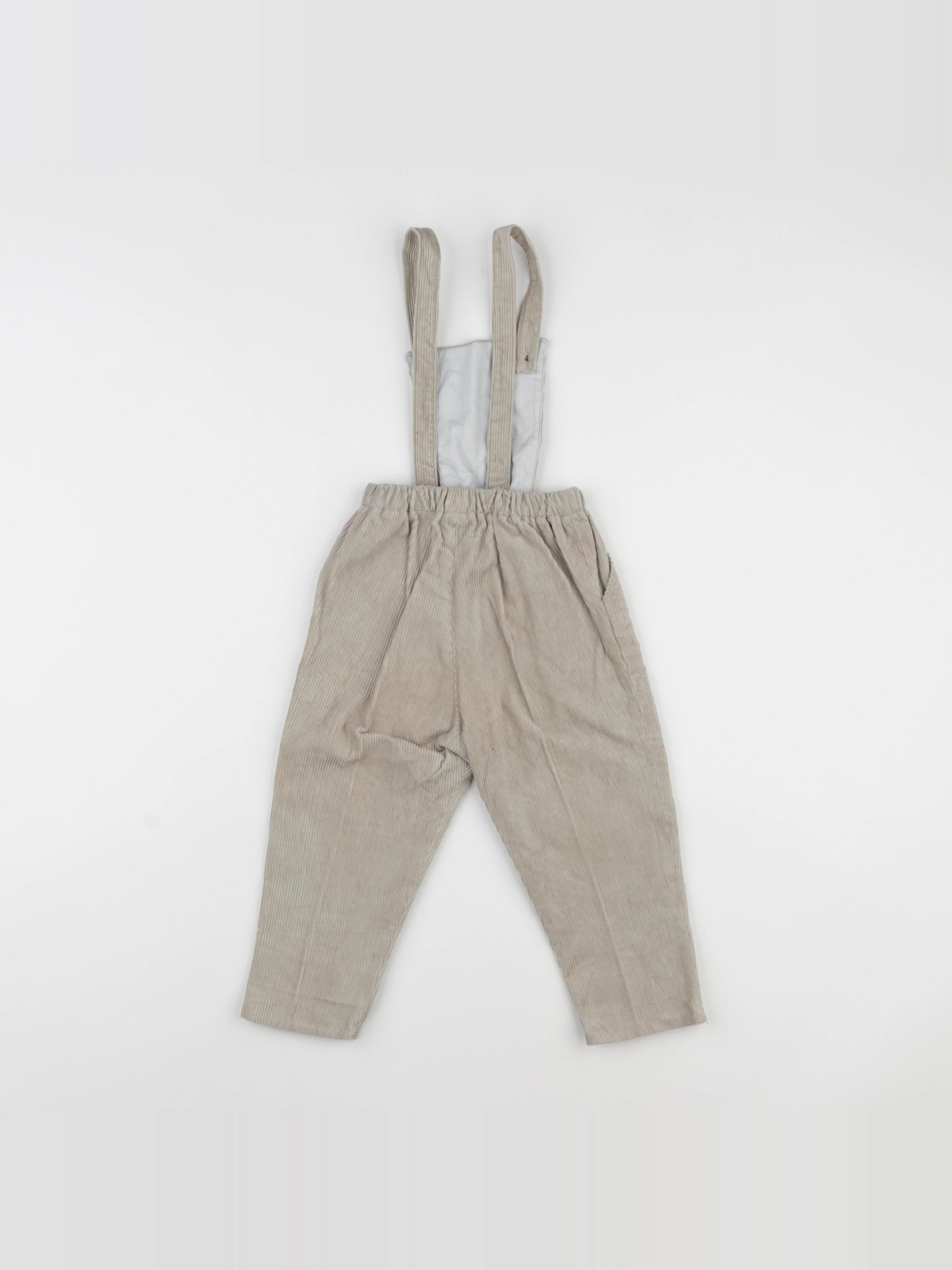 Vintage - salopette beige - 2 ans