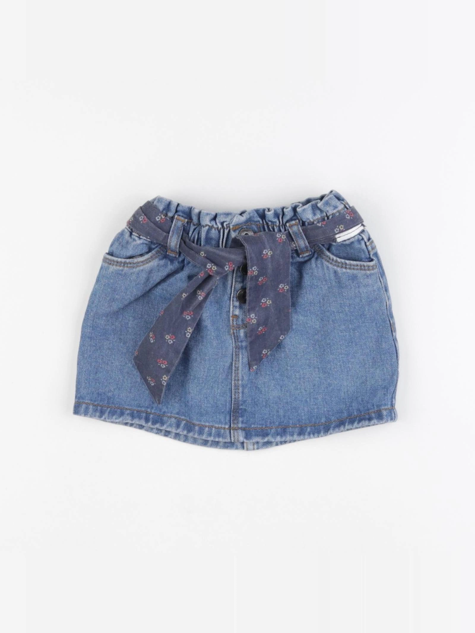 Vertbaudet - jupe bleu - 2 ans