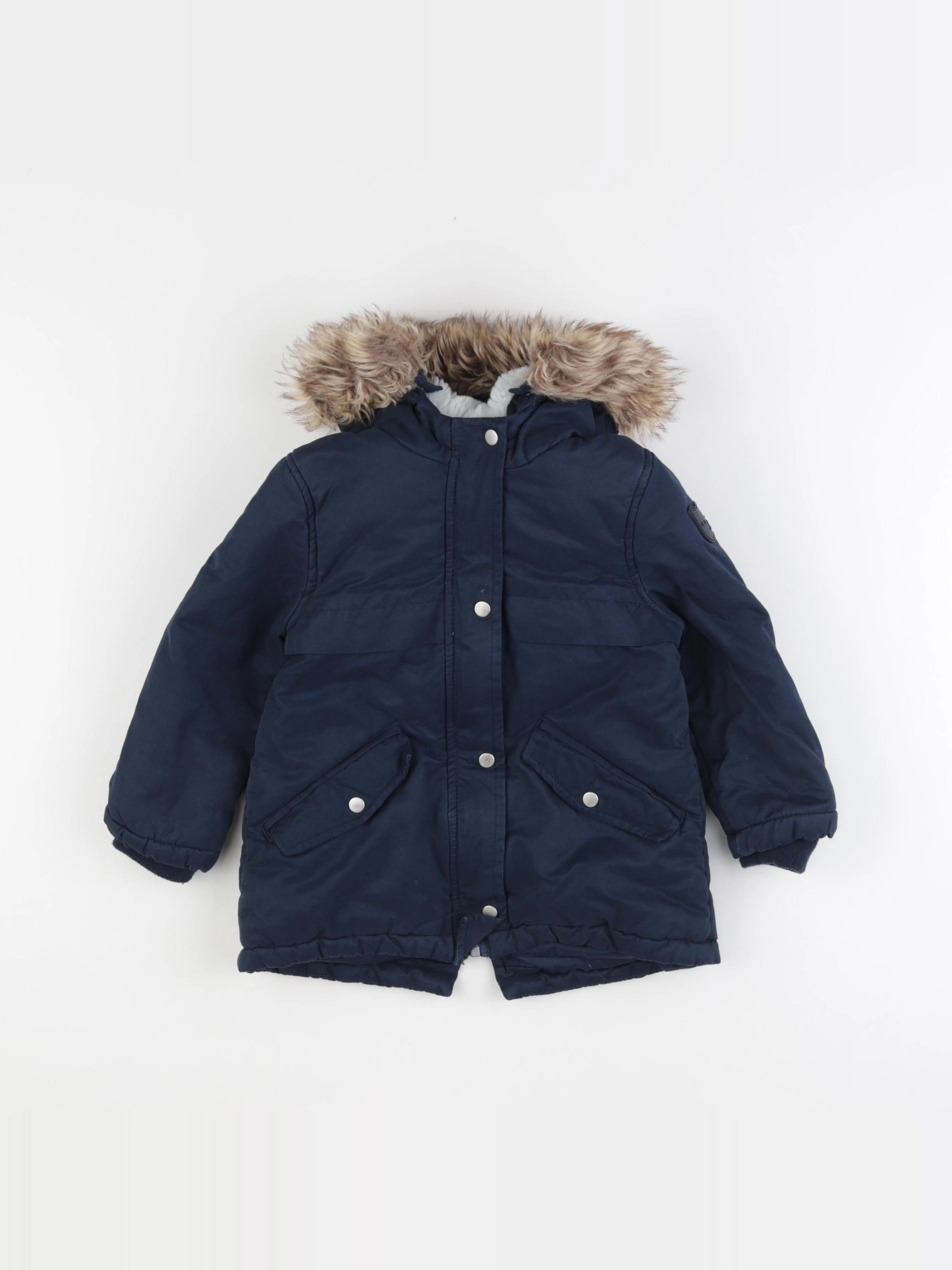Vertbaudet - manteau bleu - 3 ans