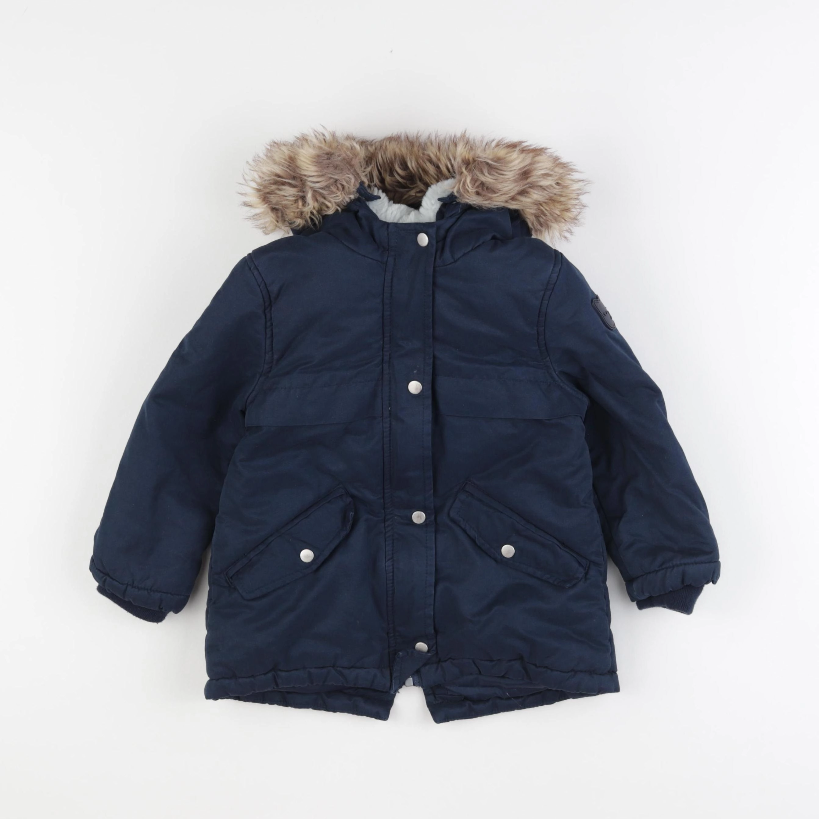 Vertbaudet - manteau bleu - 3 ans