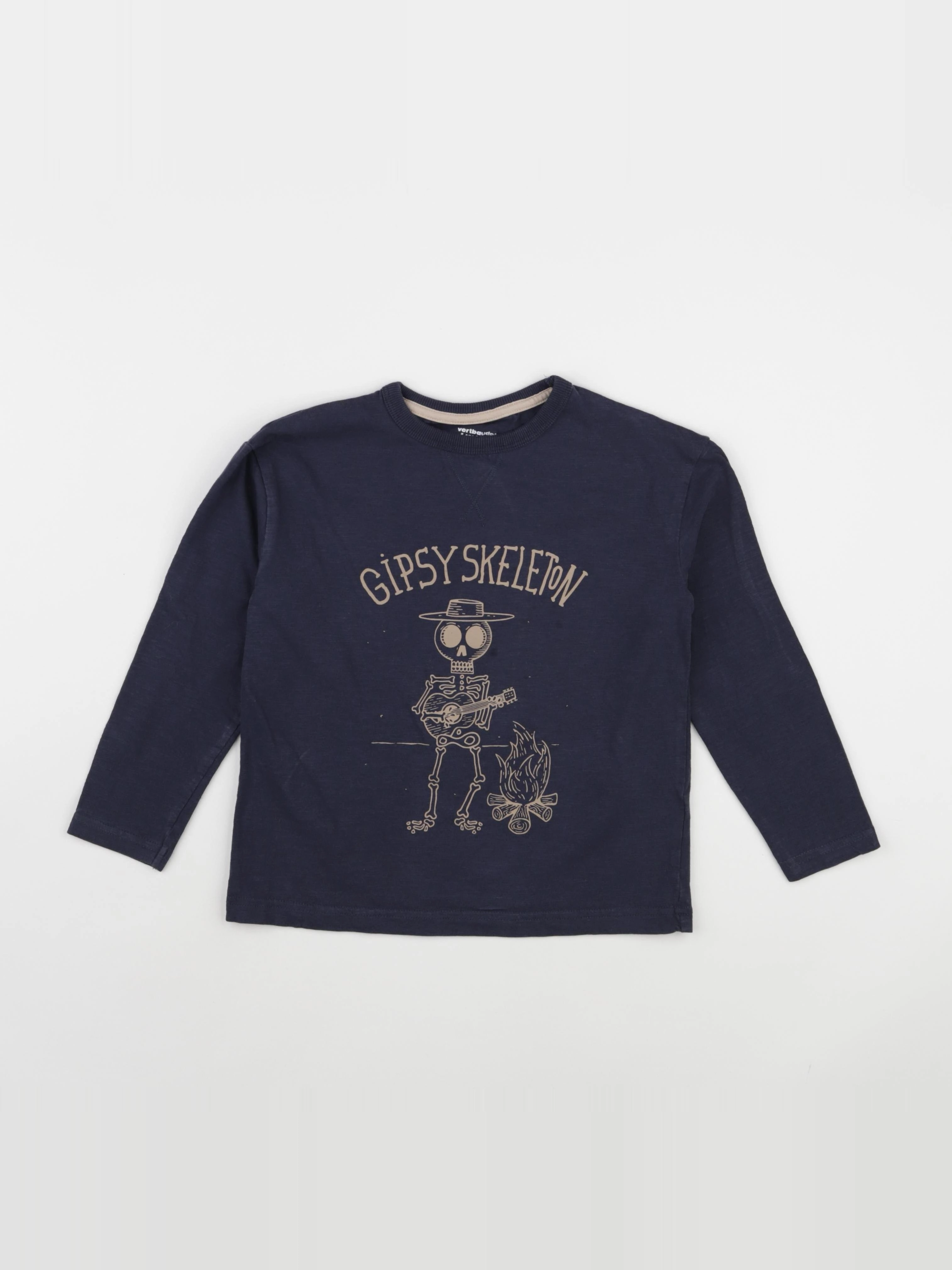Vertbaudet - tee-shirt bleu - 8 ans