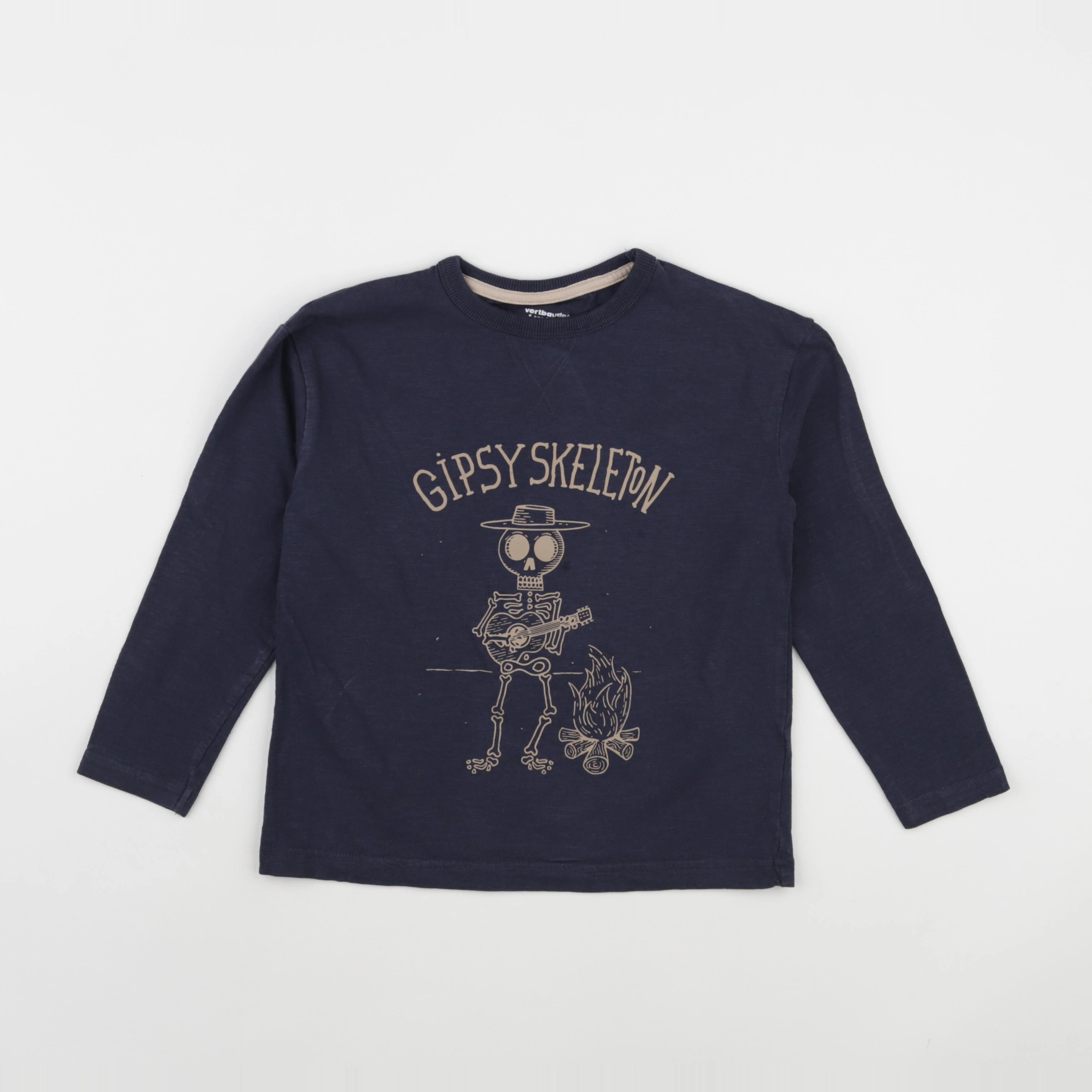Vertbaudet - tee-shirt bleu - 8 ans