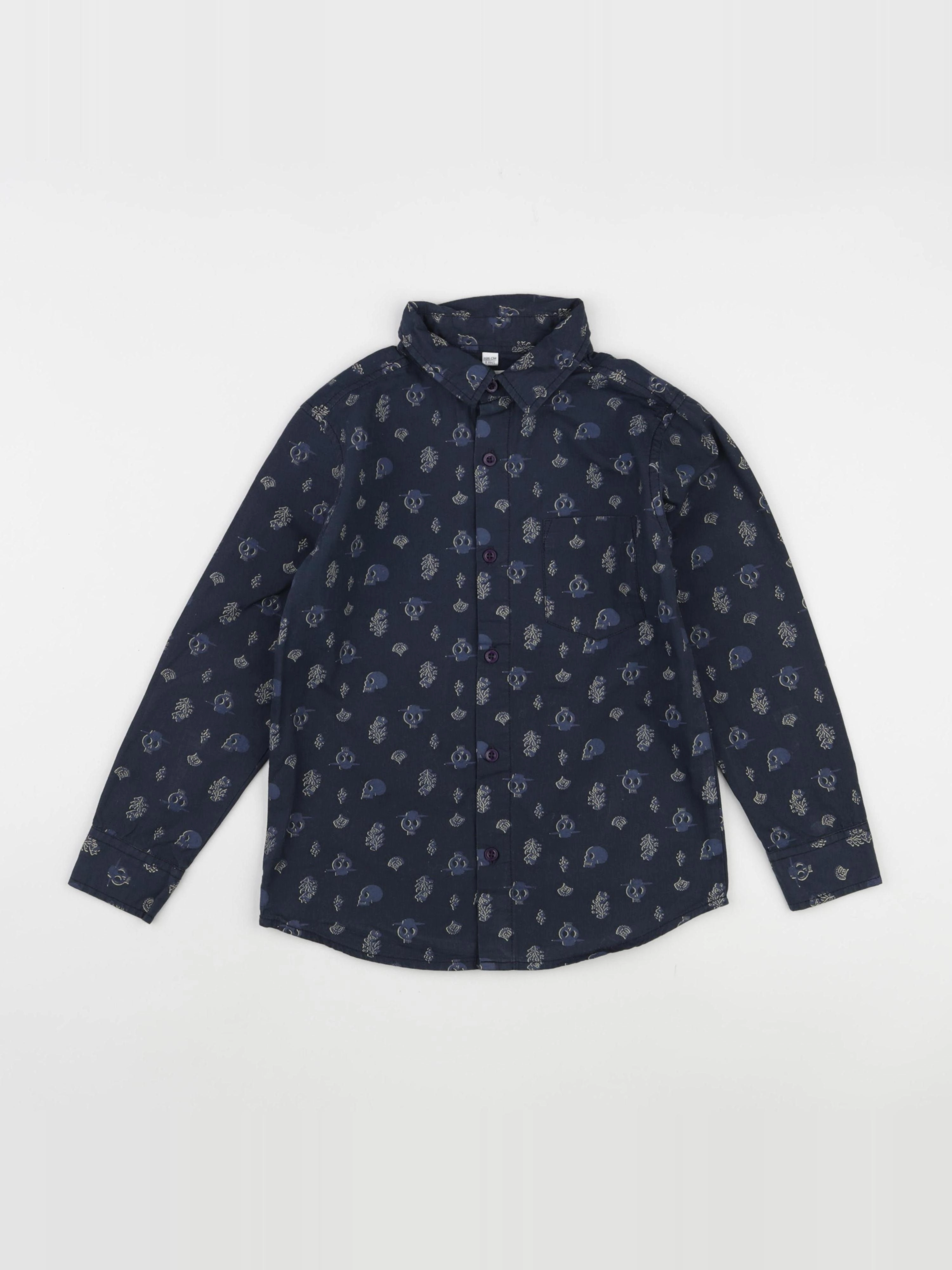 Vertbaudet - chemise bleu - 8 ans