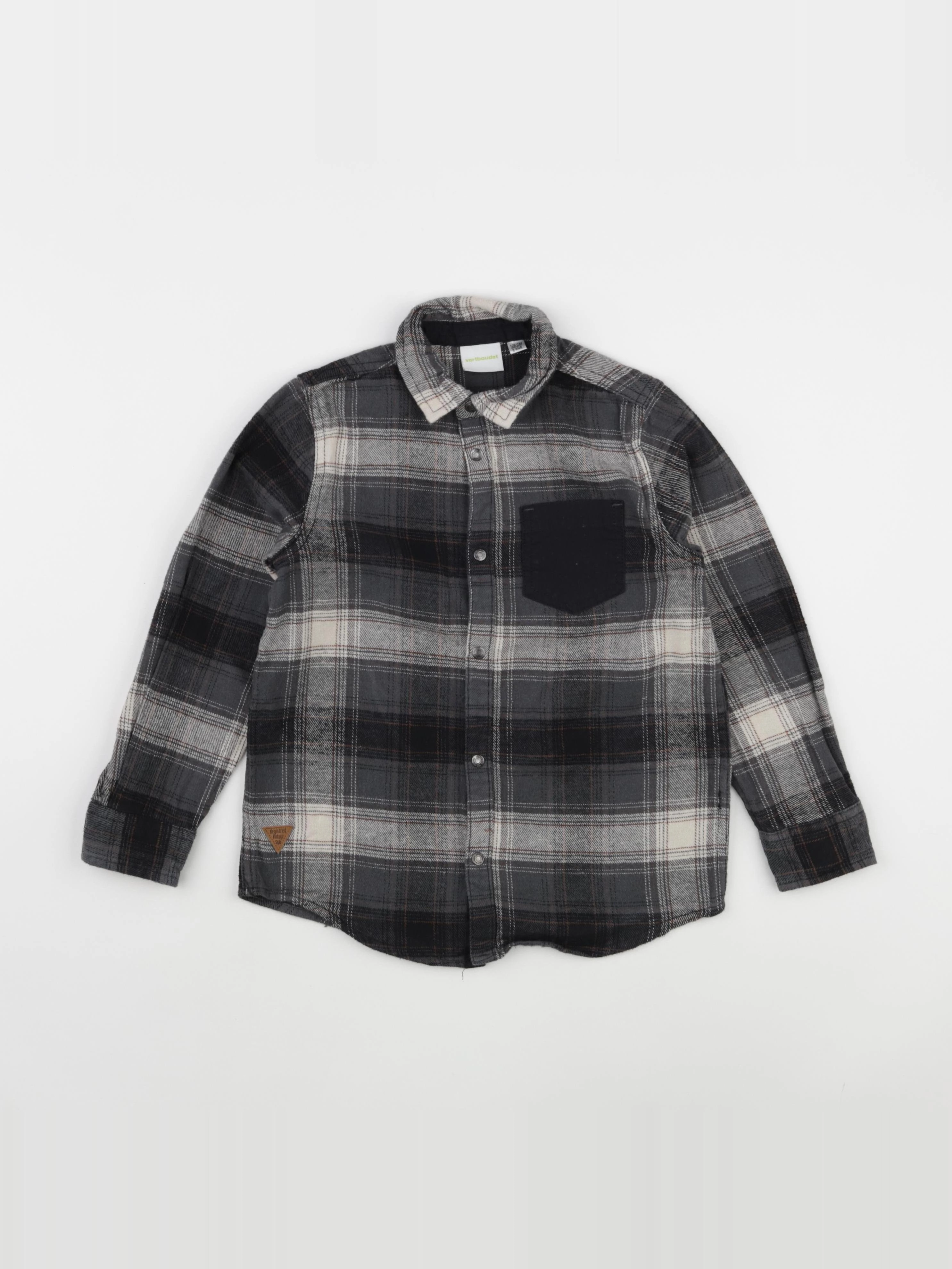 Vertbaudet - chemise noir - 8 ans