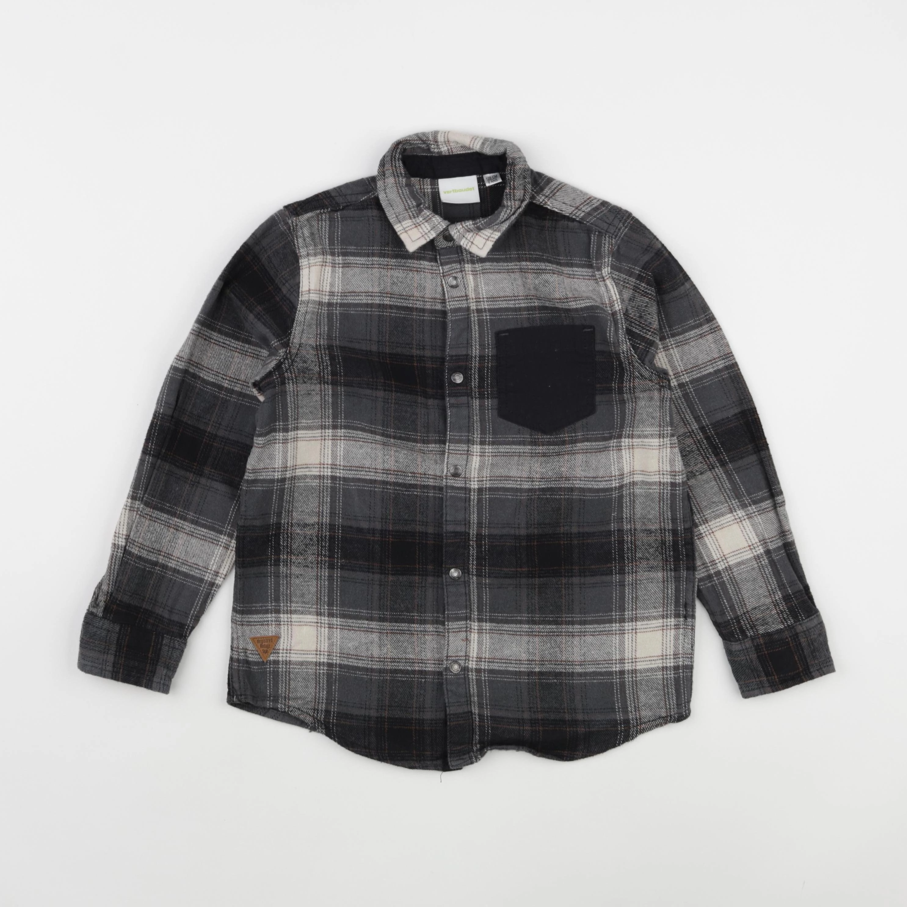 Vertbaudet - chemise noir - 8 ans