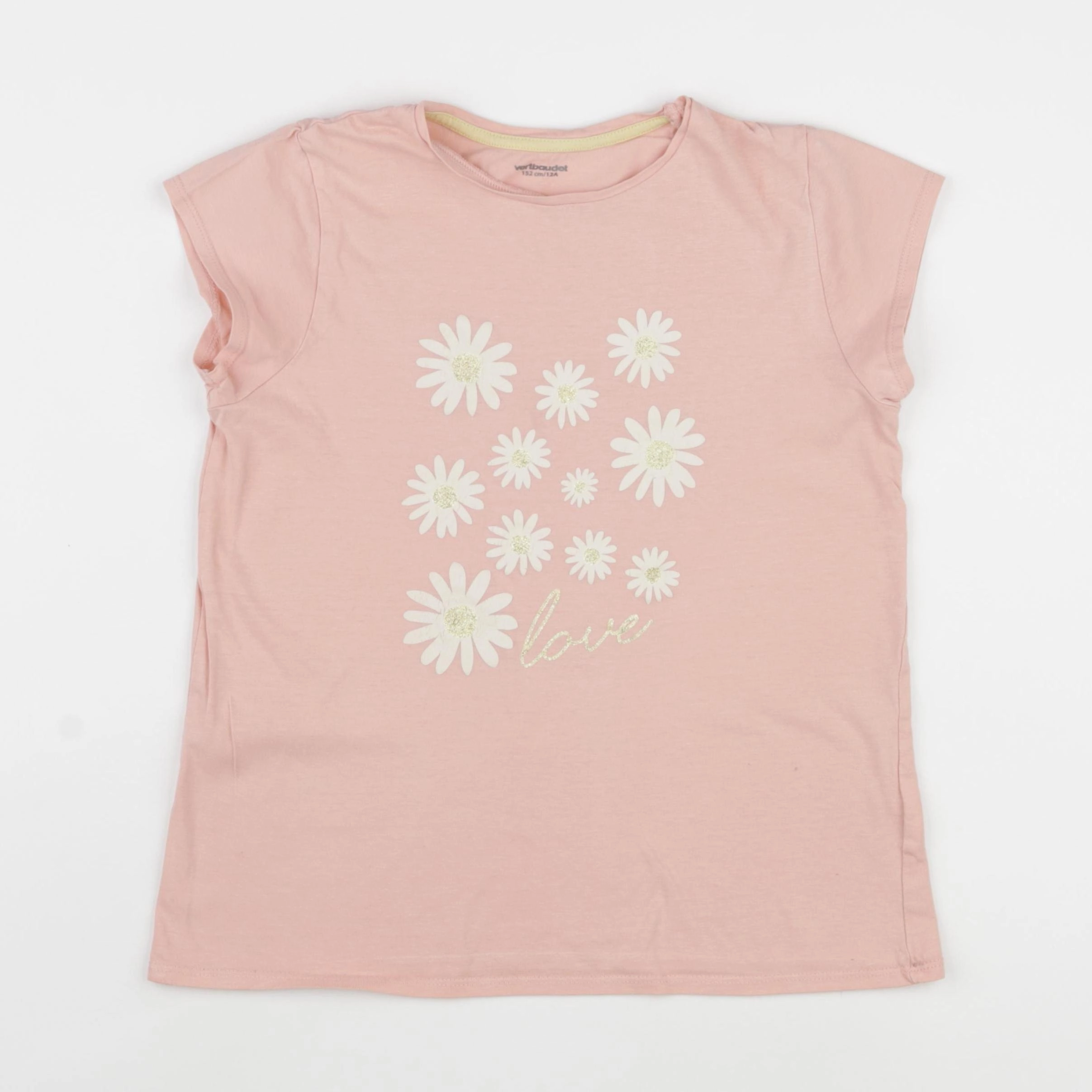 Vertbaudet - tee-shirt rose - 12 ans